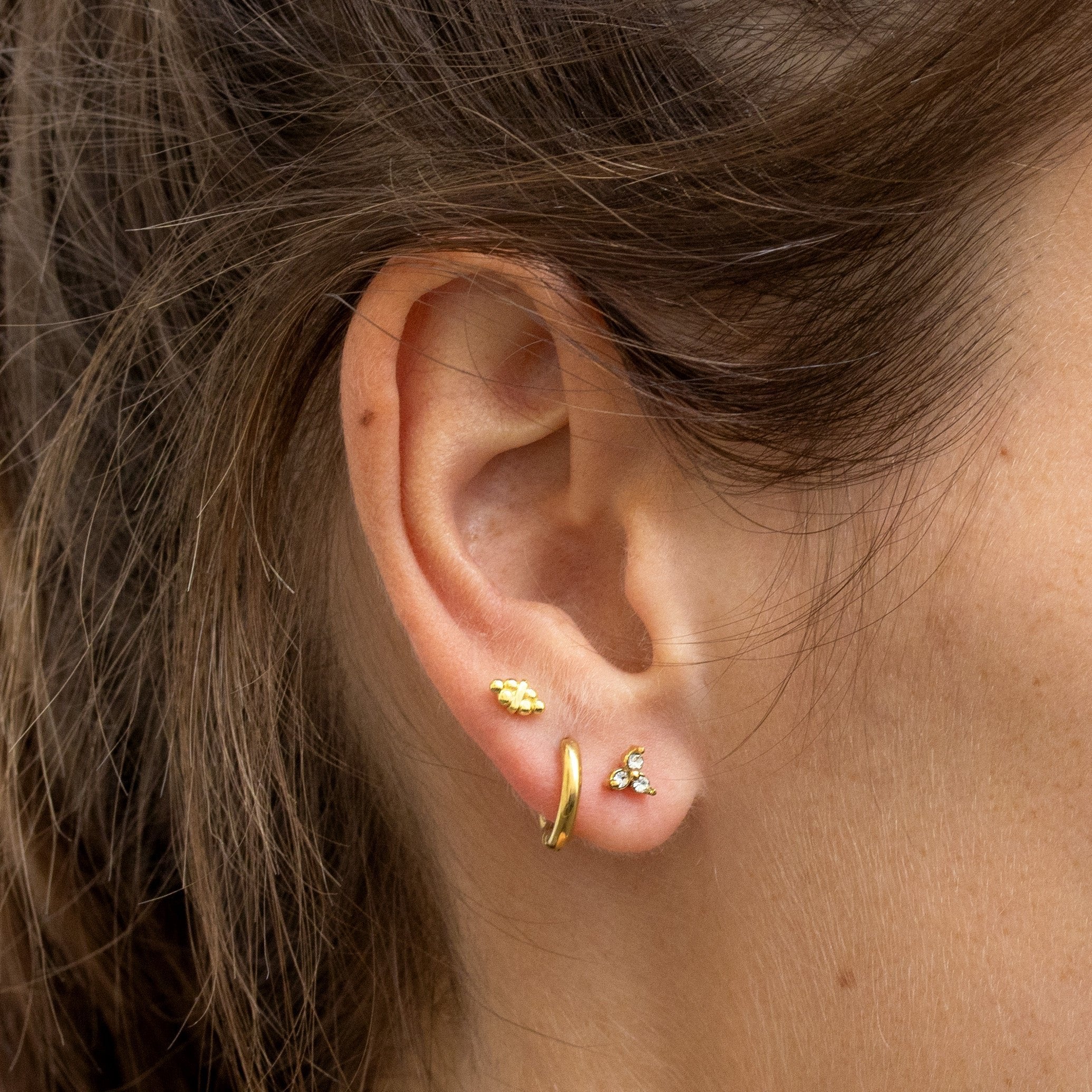 Luz Studs Gold - Image 5