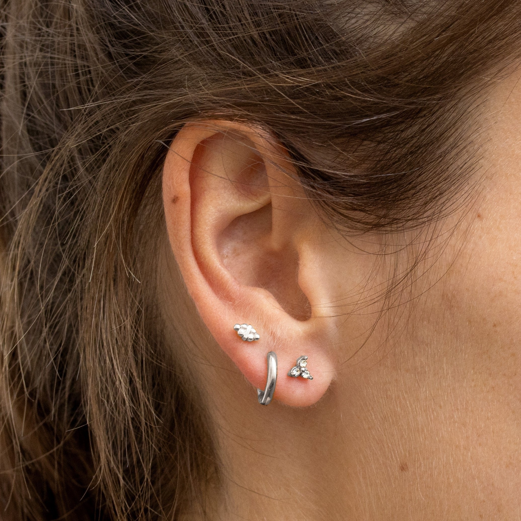 Luz Studs Silver - Image 5