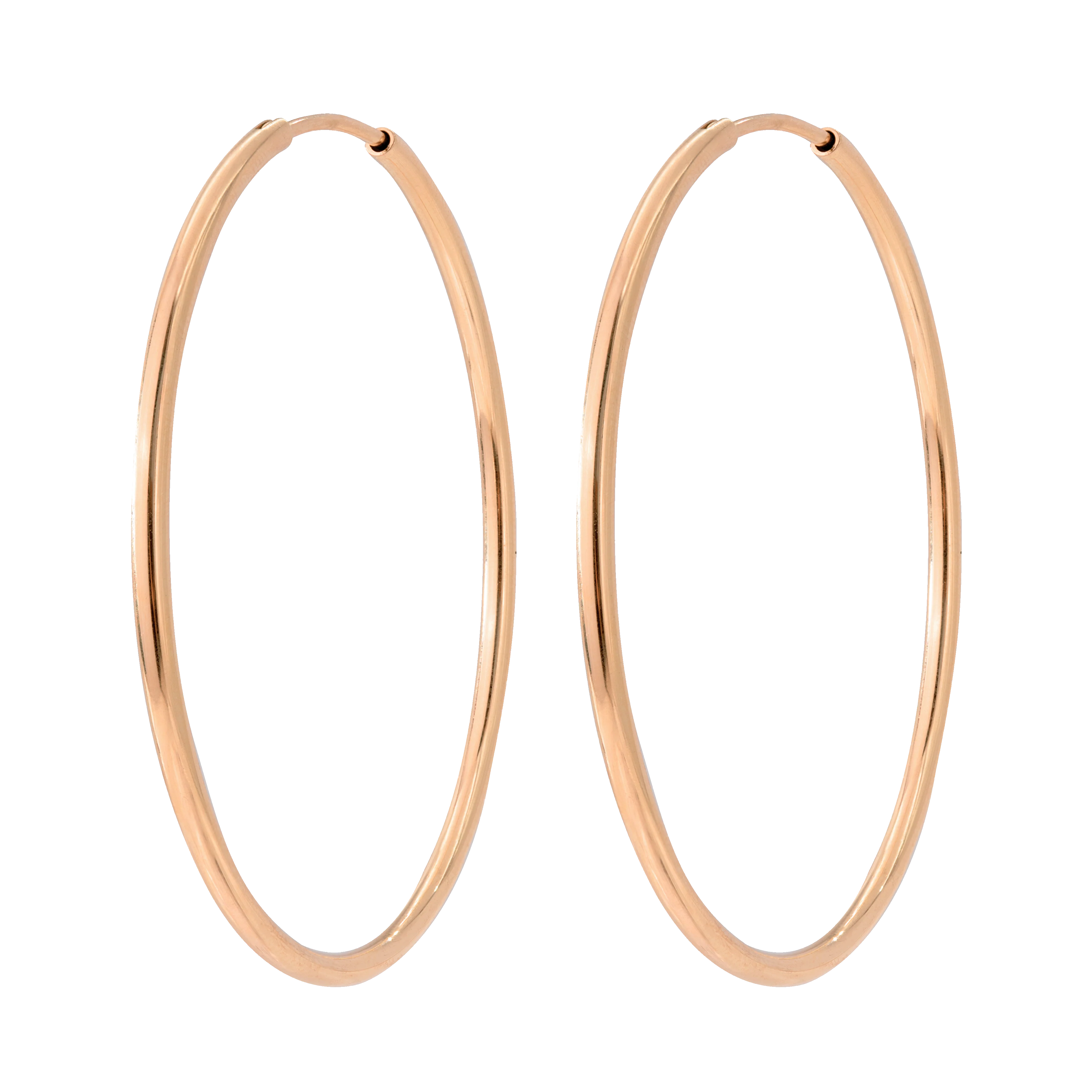 Extra Maxi Hoops Rose Gold