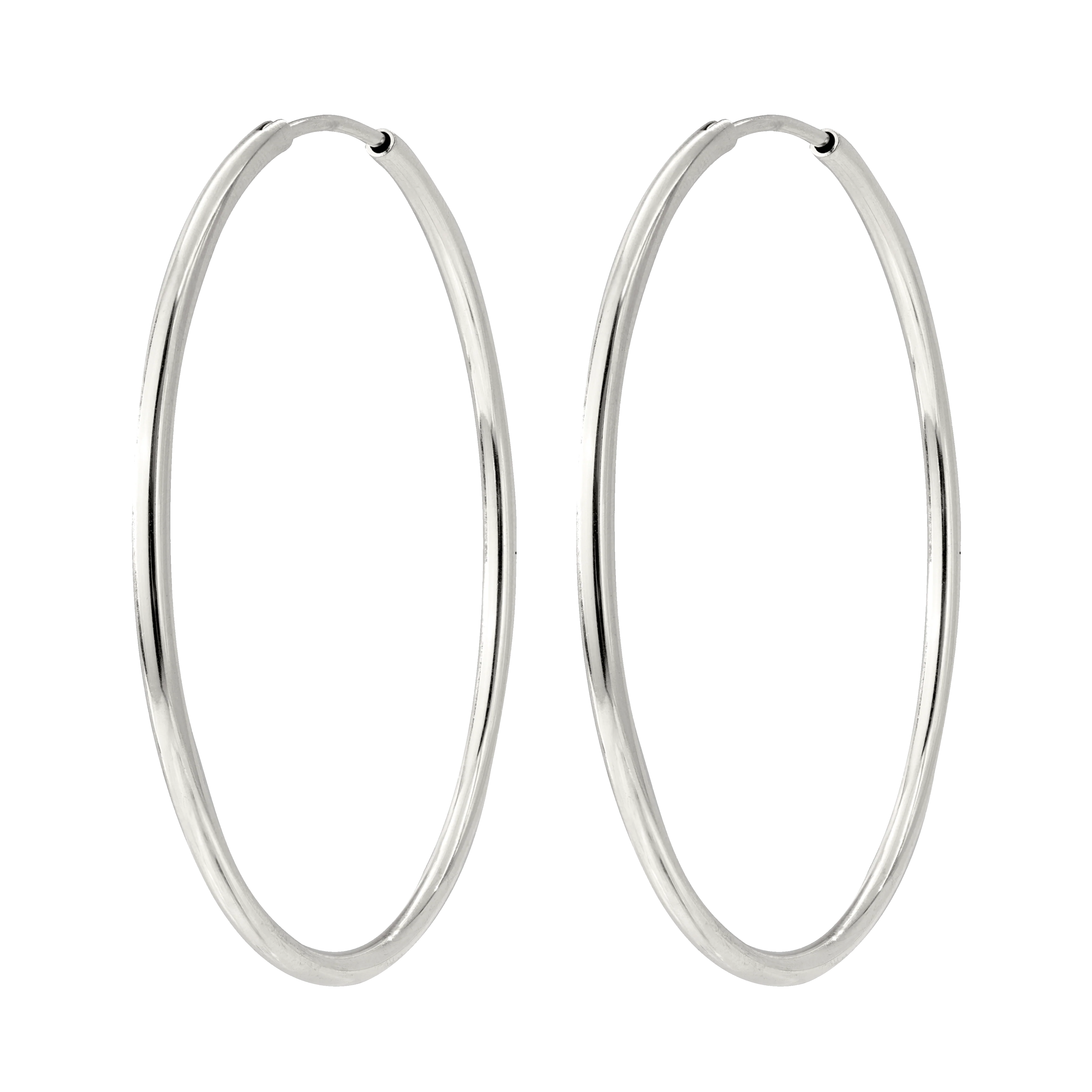 Extra Maxi Hoops Silver