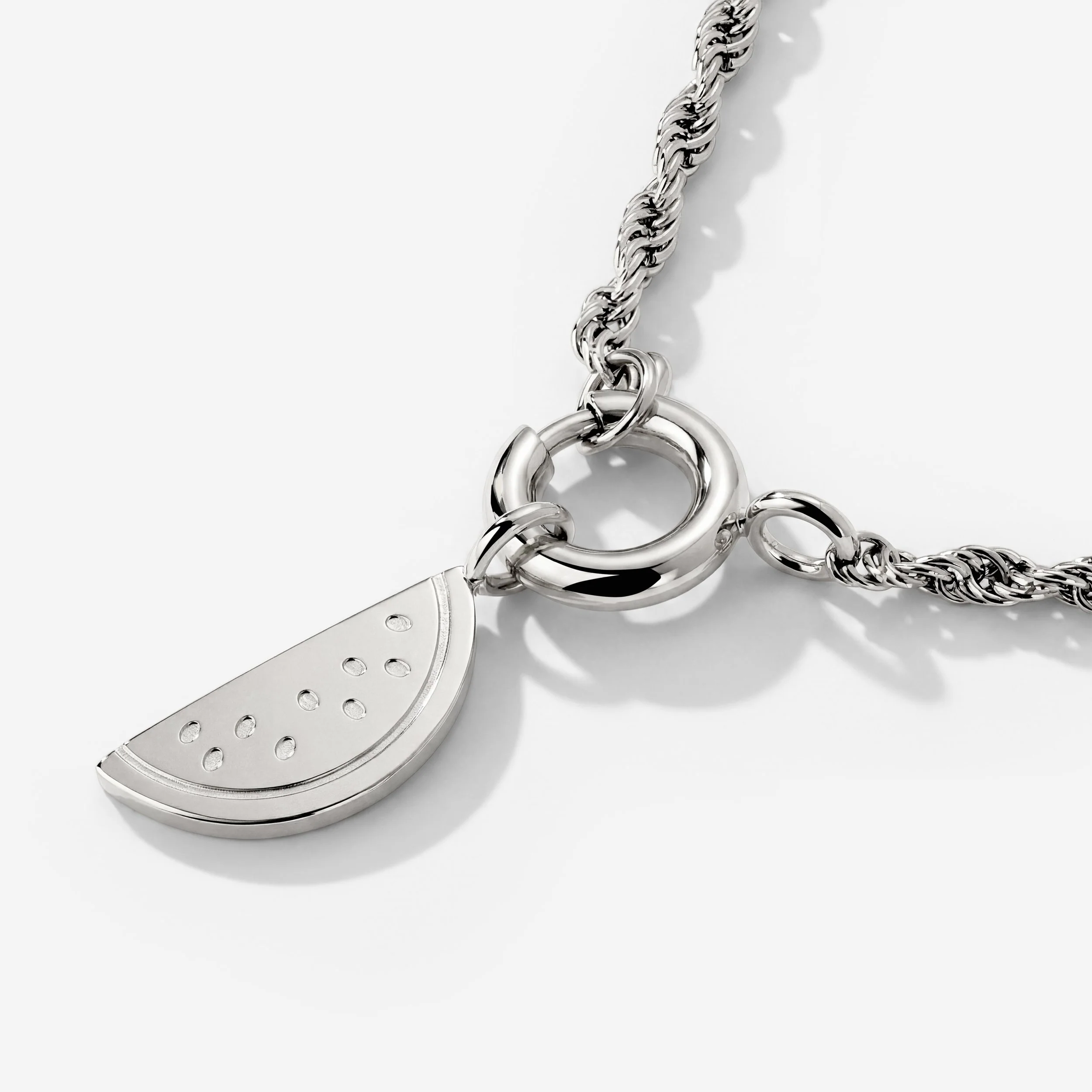 Melony Rope Chain Necklace Set Silver - Image 3