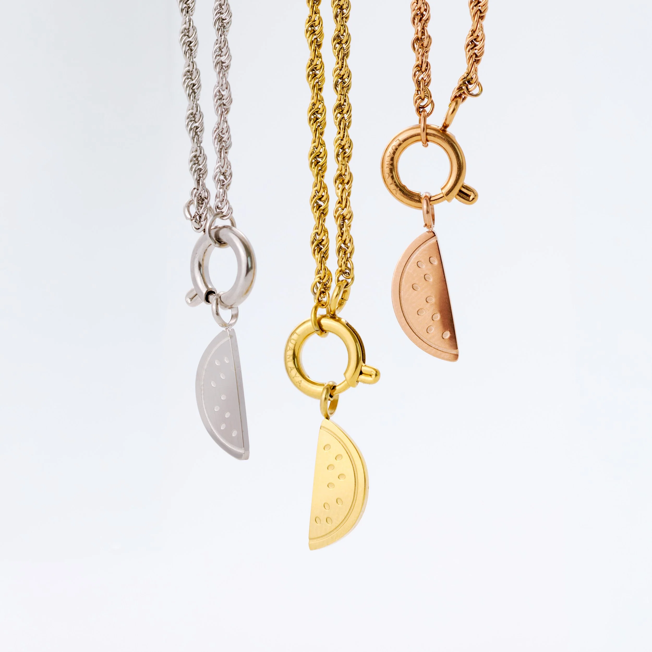 Melony Rope Chain Necklace Set Silver - Image 4