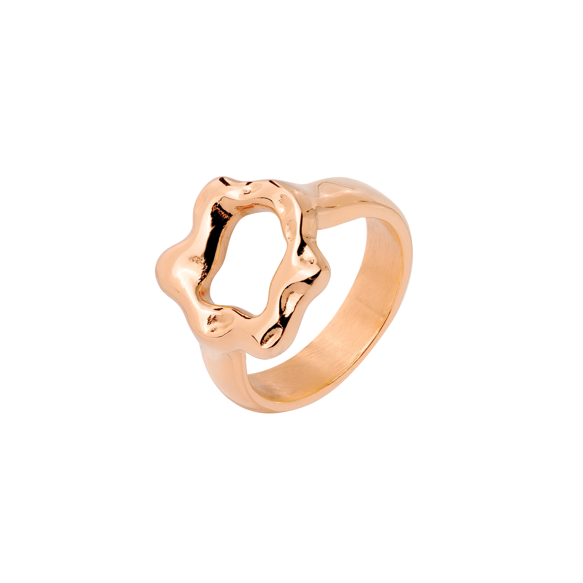 Melting Donut Ring Rose Gold