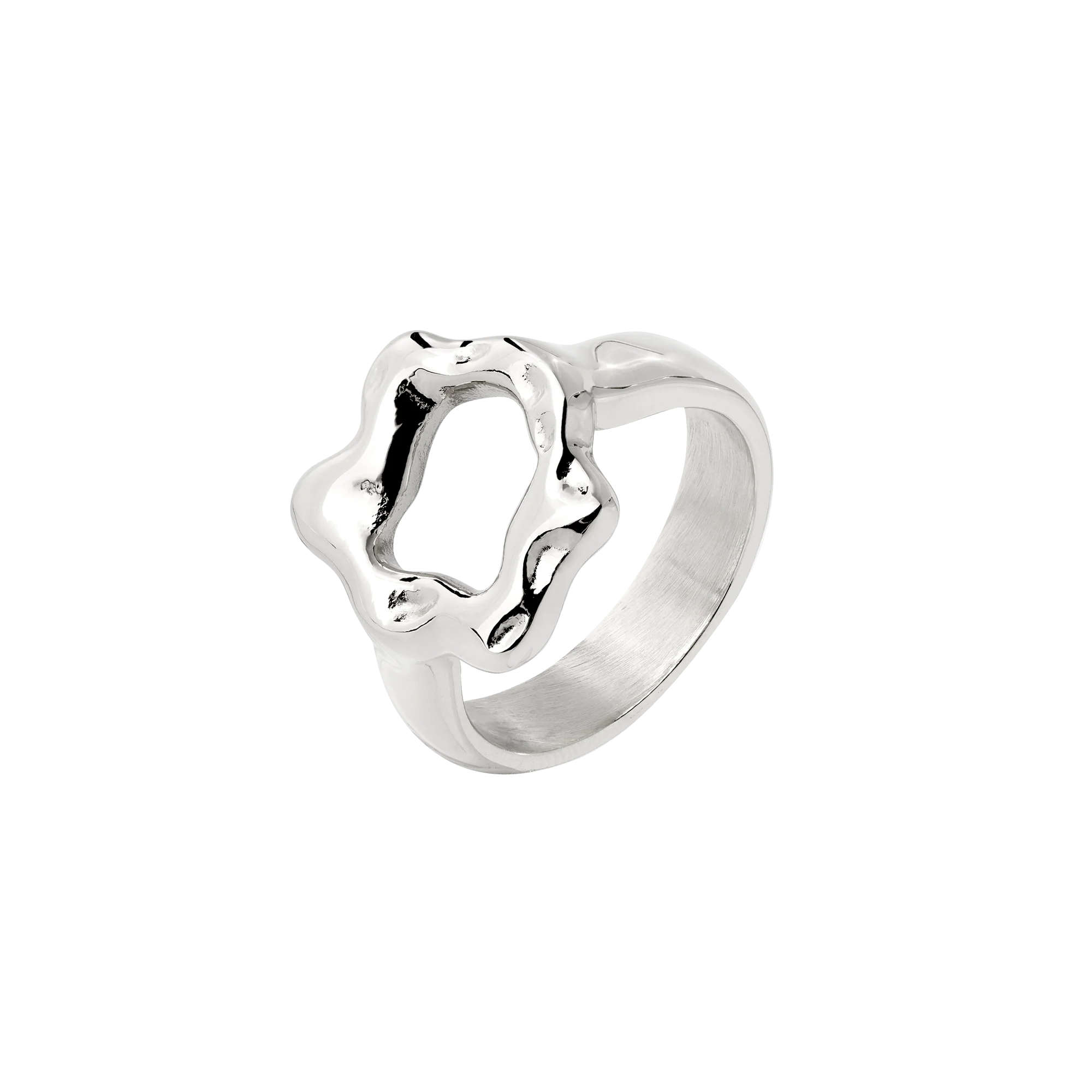 Melting Donut Ring Silver
