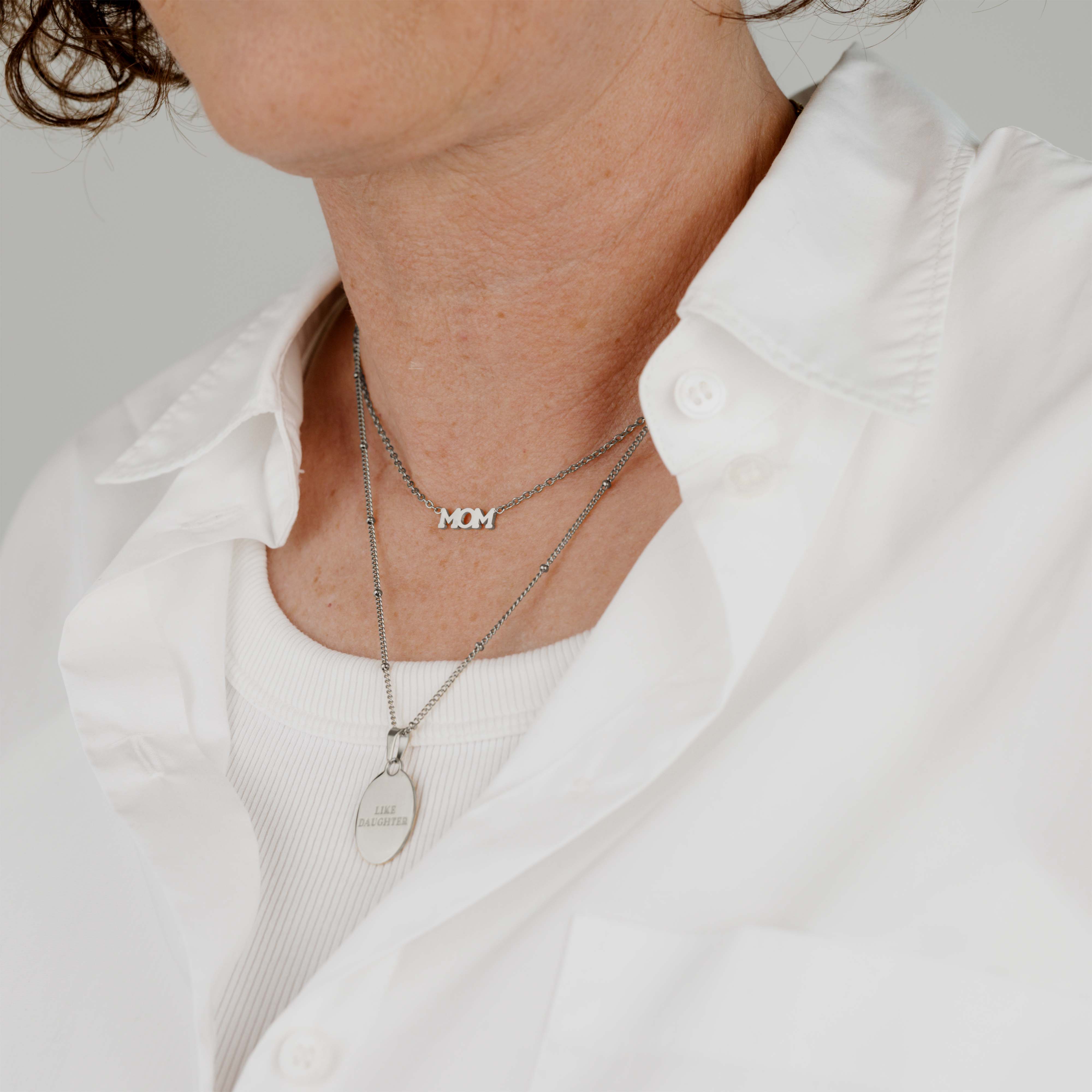 Mom Forever Necklace Silver - Image 2
