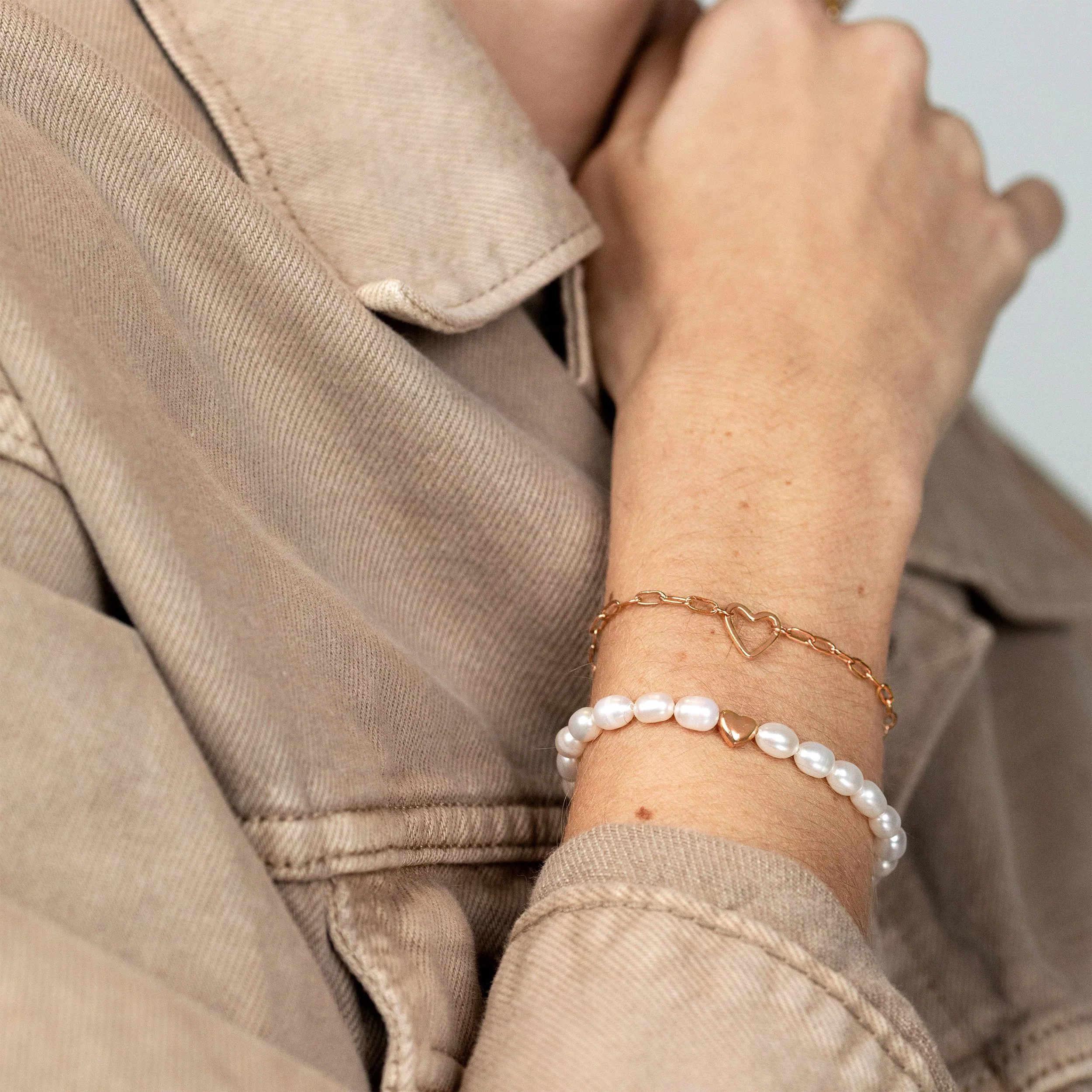 Love me a Pearl Bracelet Rose Gold - Image 2