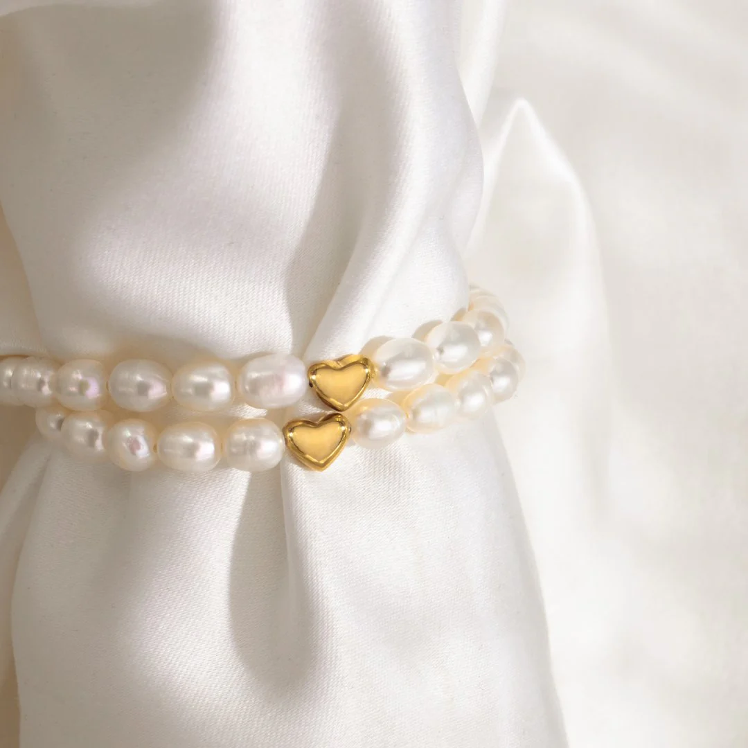 Love me a Pearl Bracelet Rose Gold - Image 3