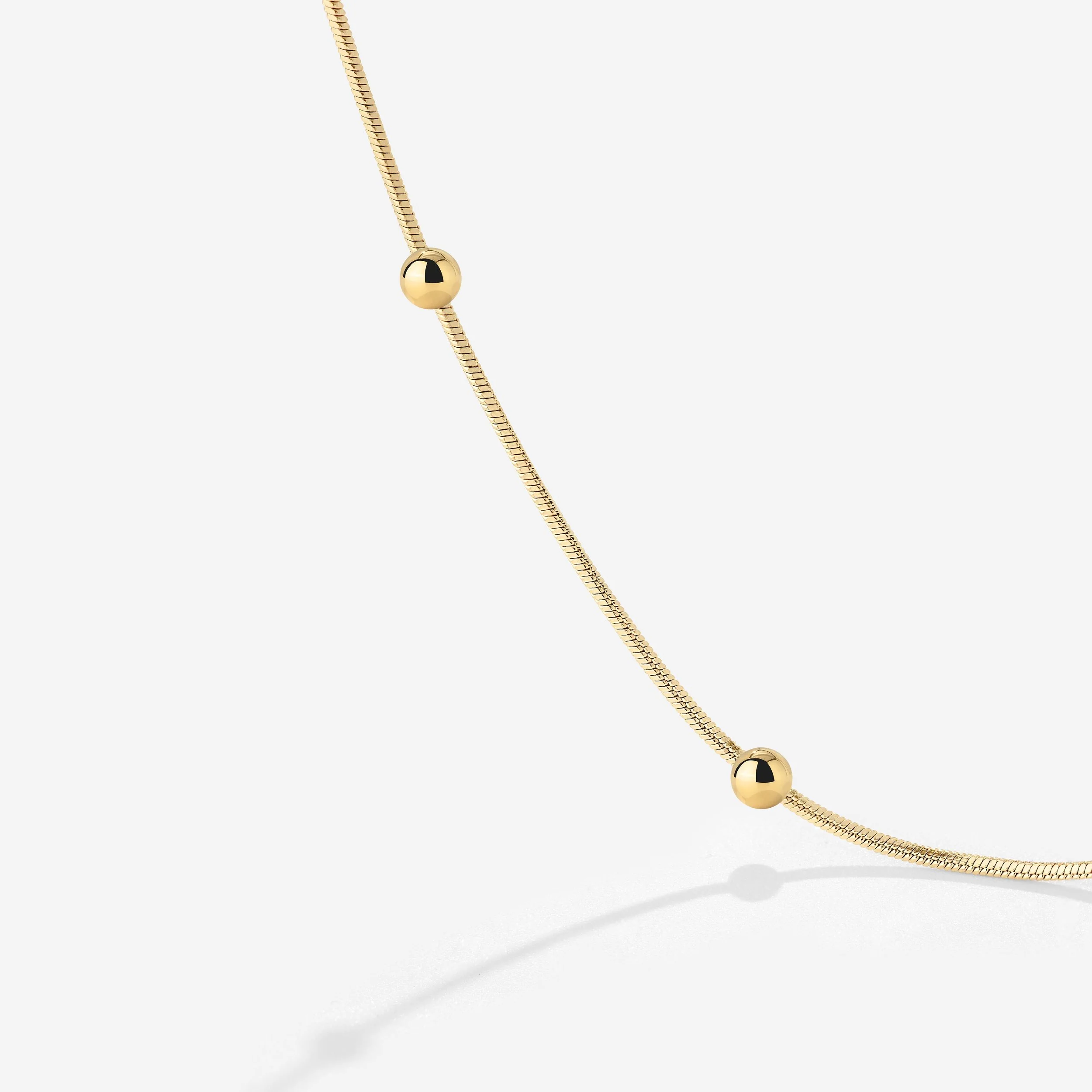 Moony Bracelet Stud Earrings Gold - Image 3