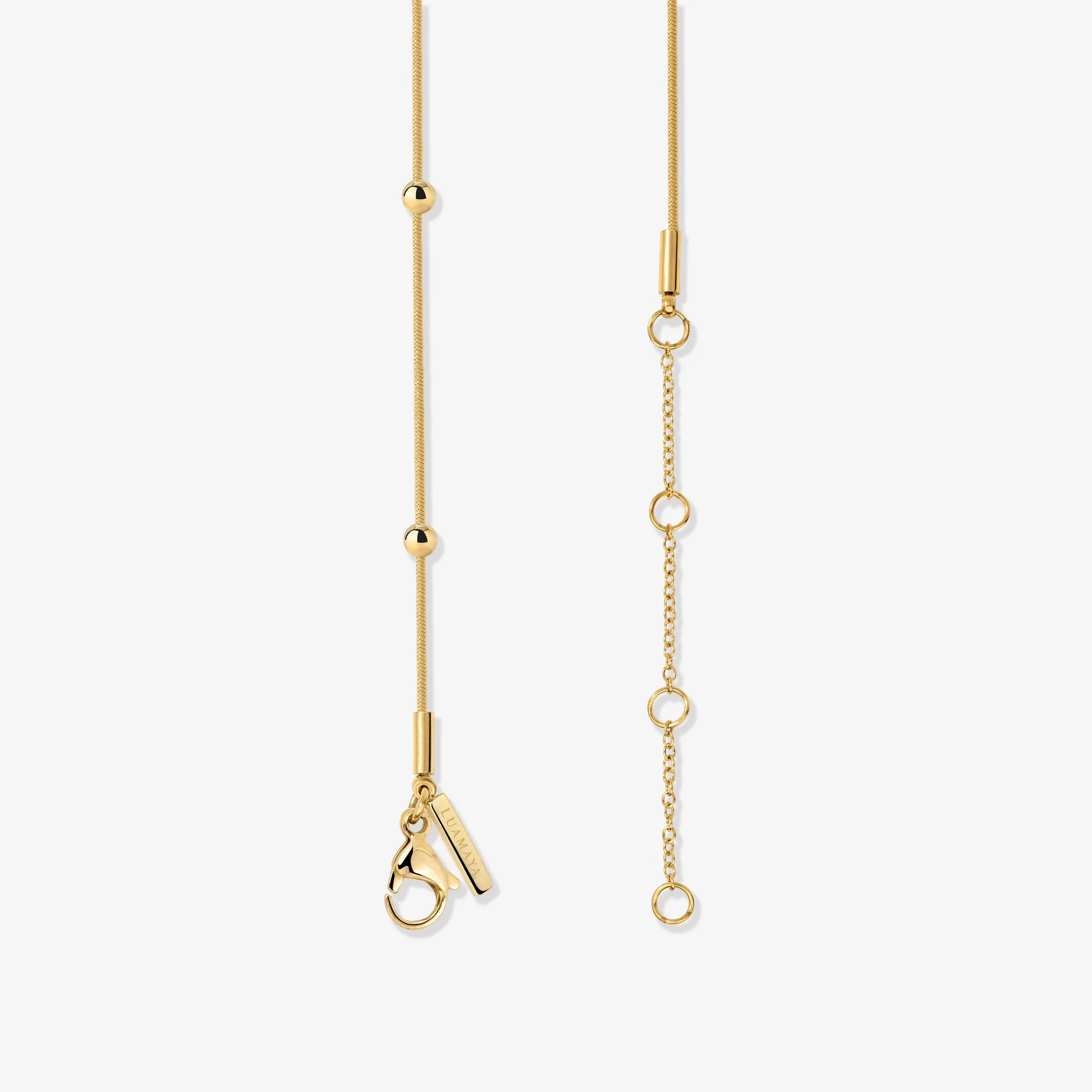 Moony Necklace Stud Earrings Gold - Image 5