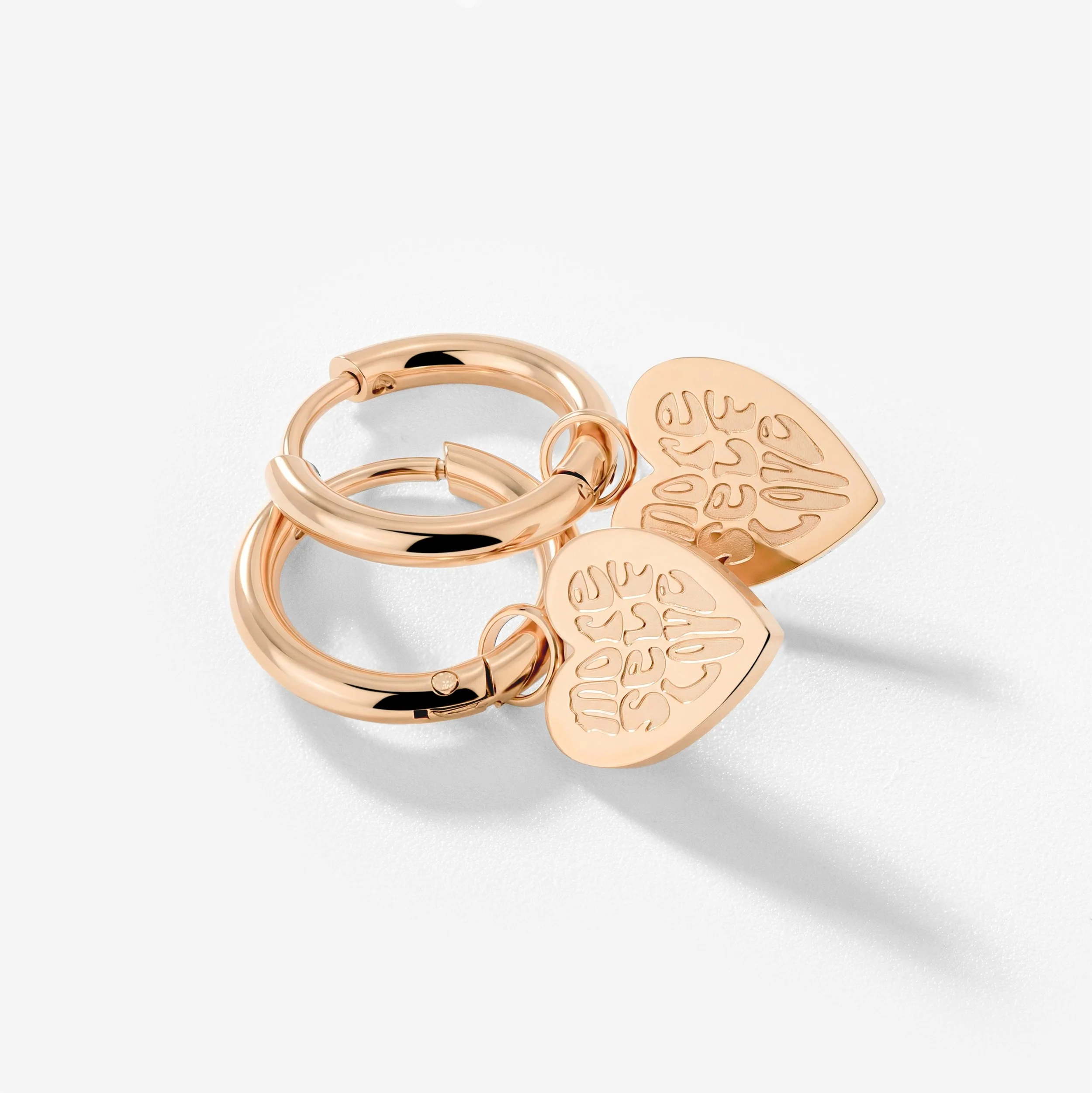 More Self-Love Hoop Set Small Rose Gold - Image 3