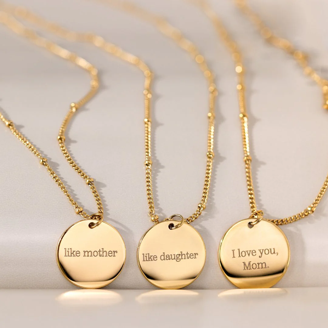 Mother & Daughter Necklace Rose Gold - Image 10