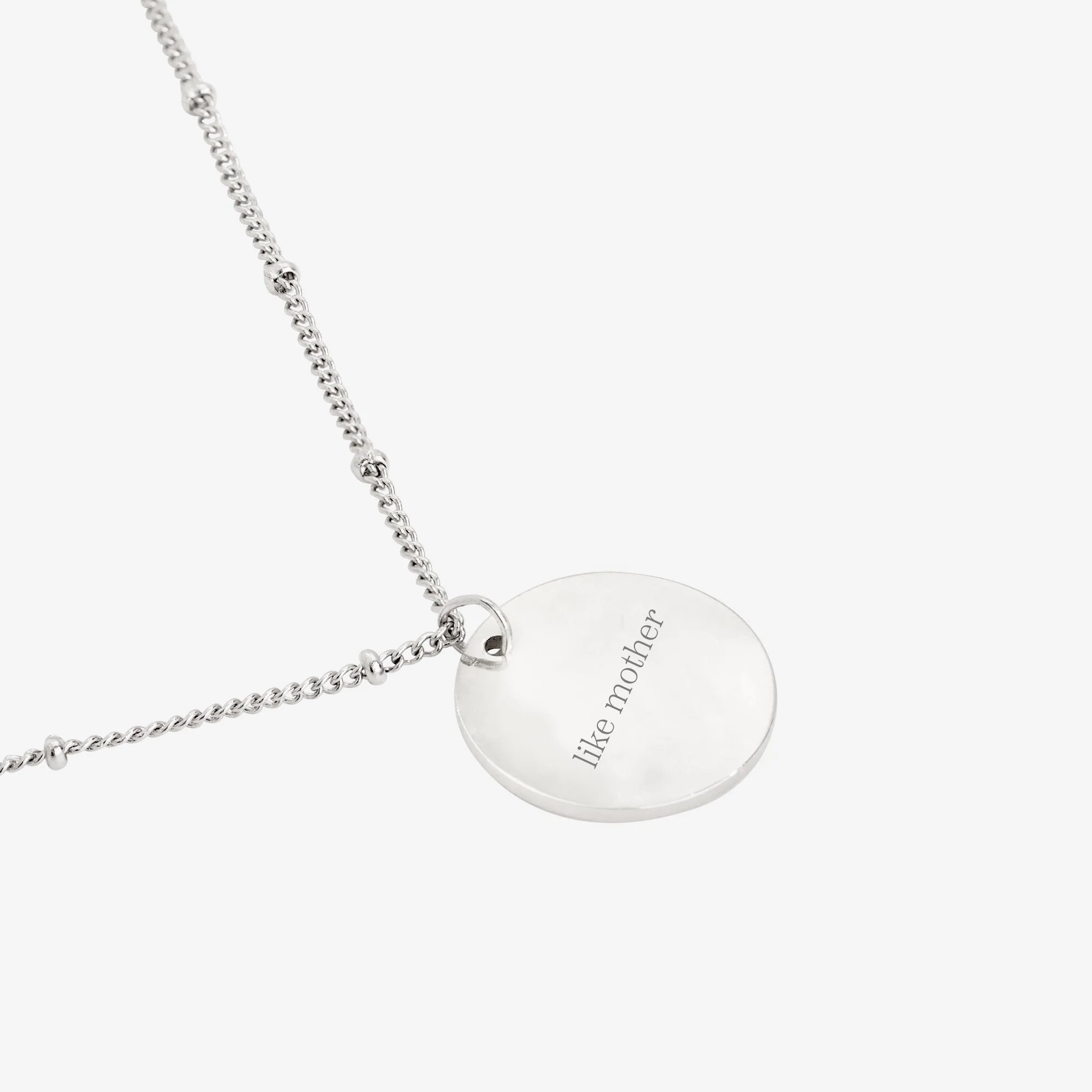 Mother & Daughter Necklace Silver - Image 8
