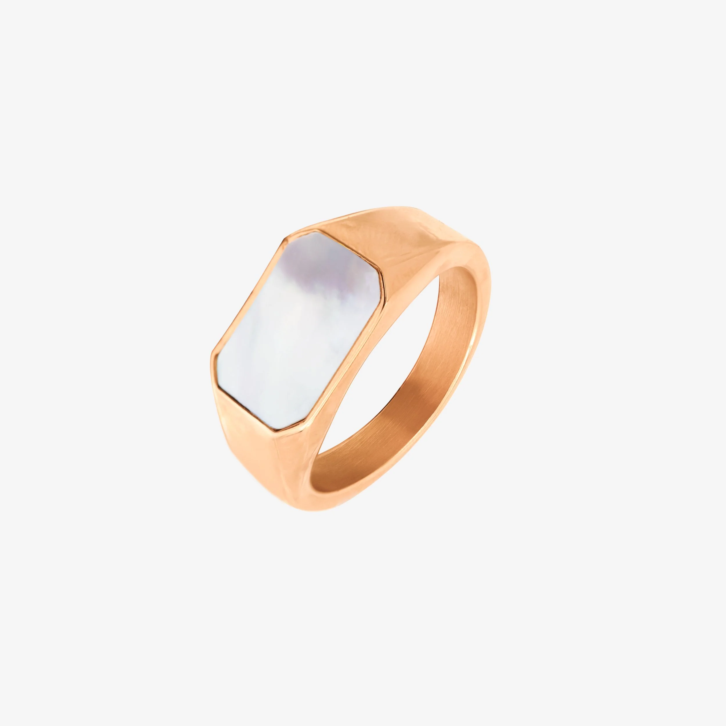 Mother of Pearls Ring Rose Gold