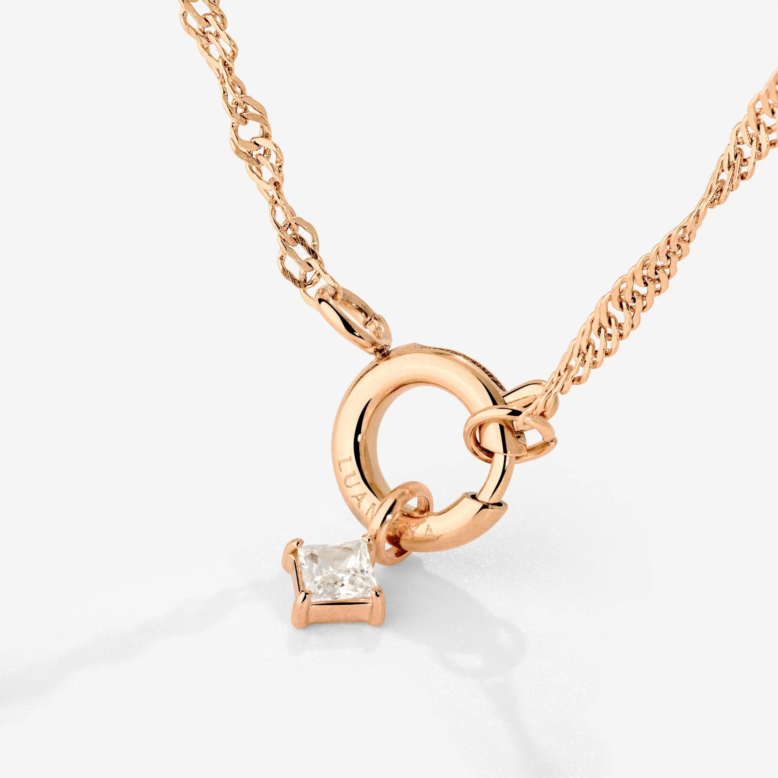 North Star Singapore Chain Necklace Set Rose Gold - Image 3