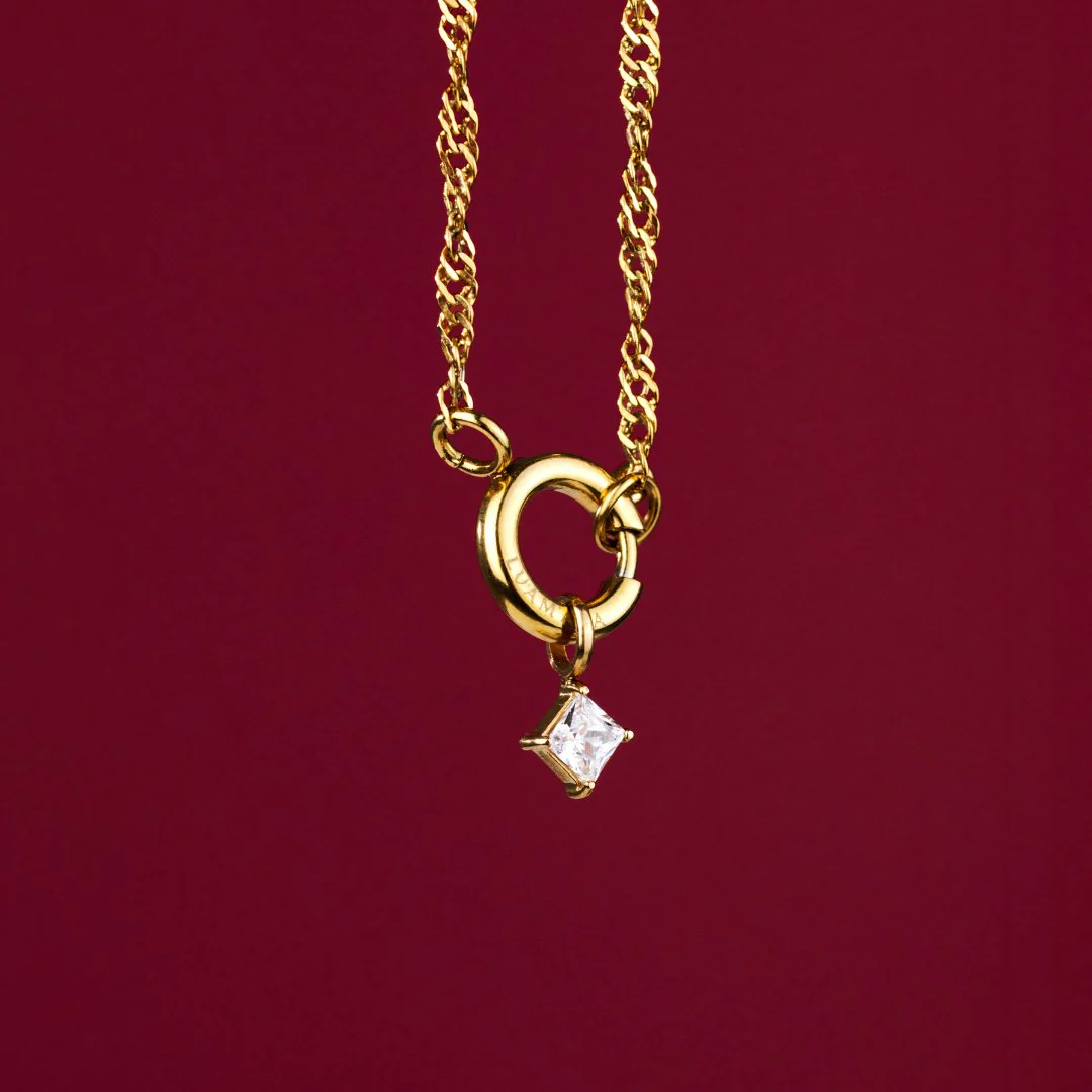 North Star Singapore Chain Necklace Set Rose Gold - Image 4