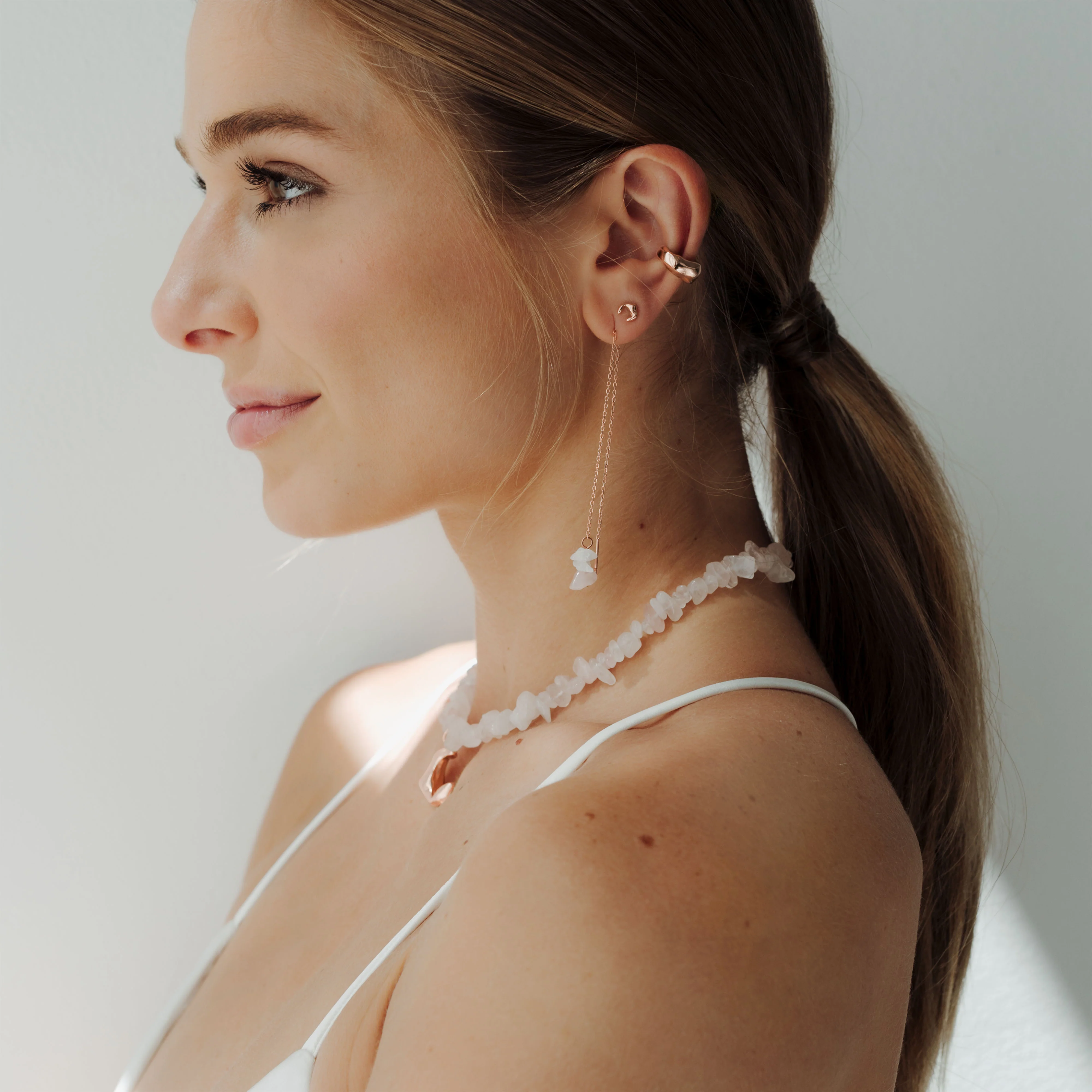 Nourishing Nilanda Earrings Rose Gold - Image 2