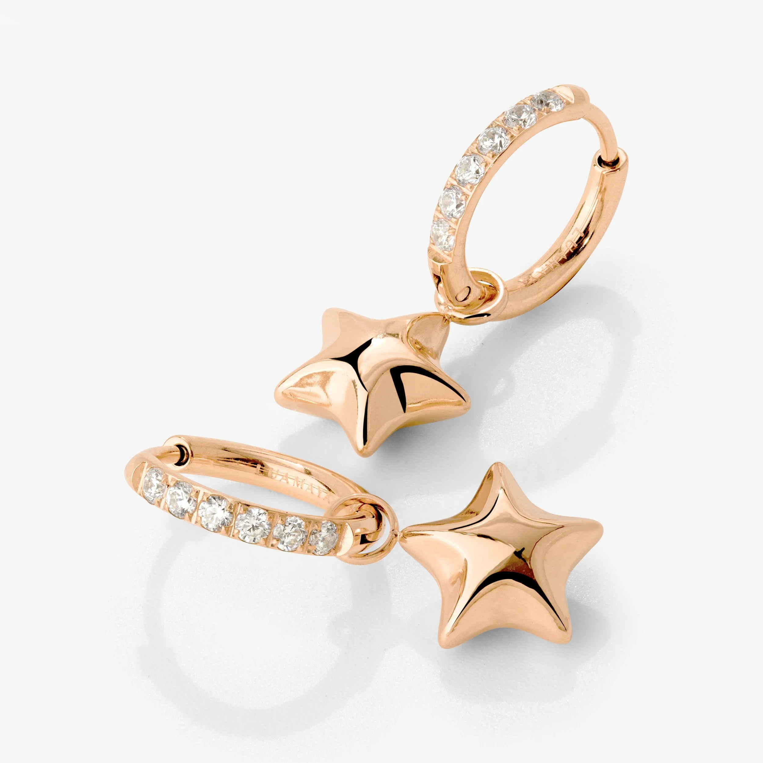 Nova Glimmer Hoop Set Small Rose Gold - Image 4