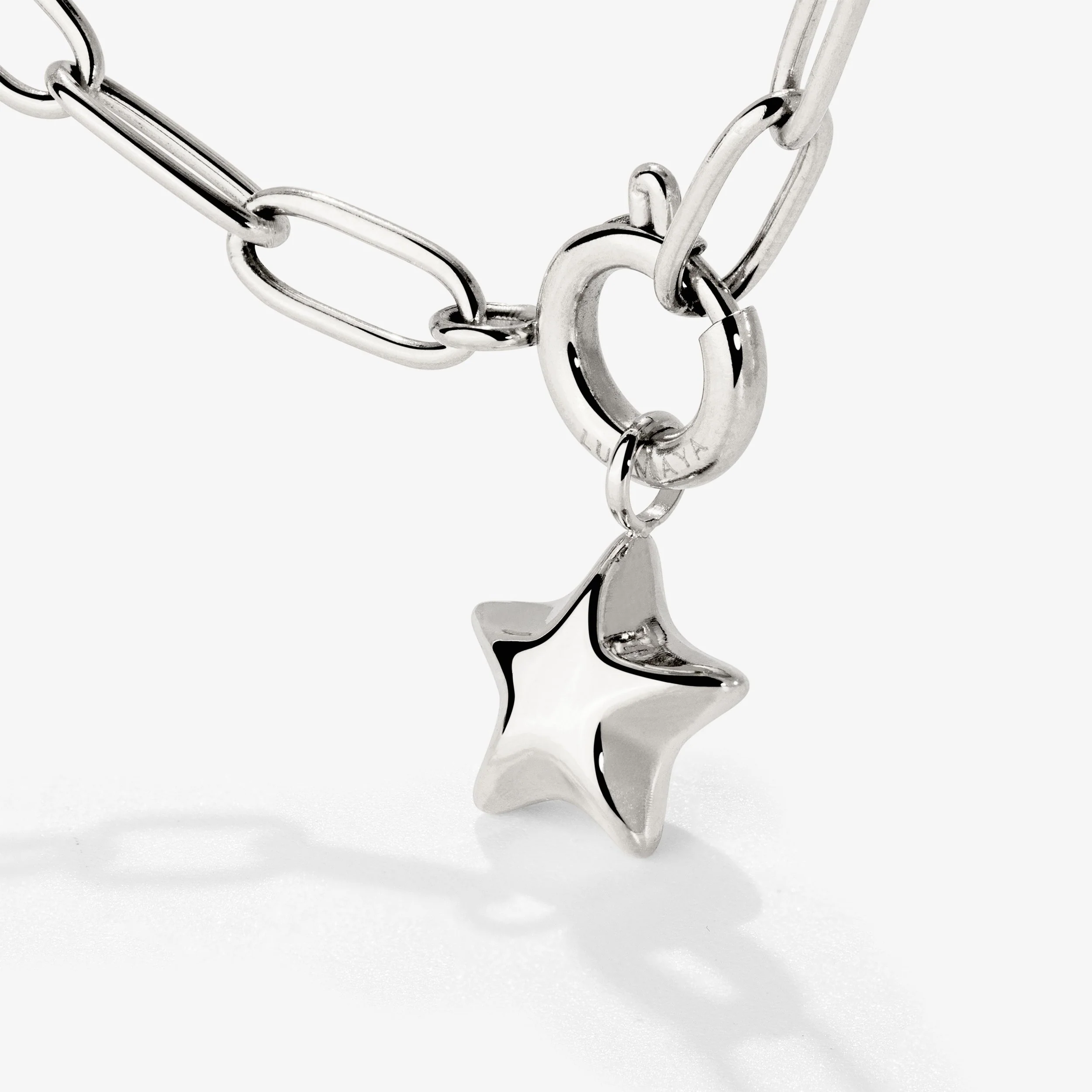 Nova Oval Links Necklace Set Silver - Image 3