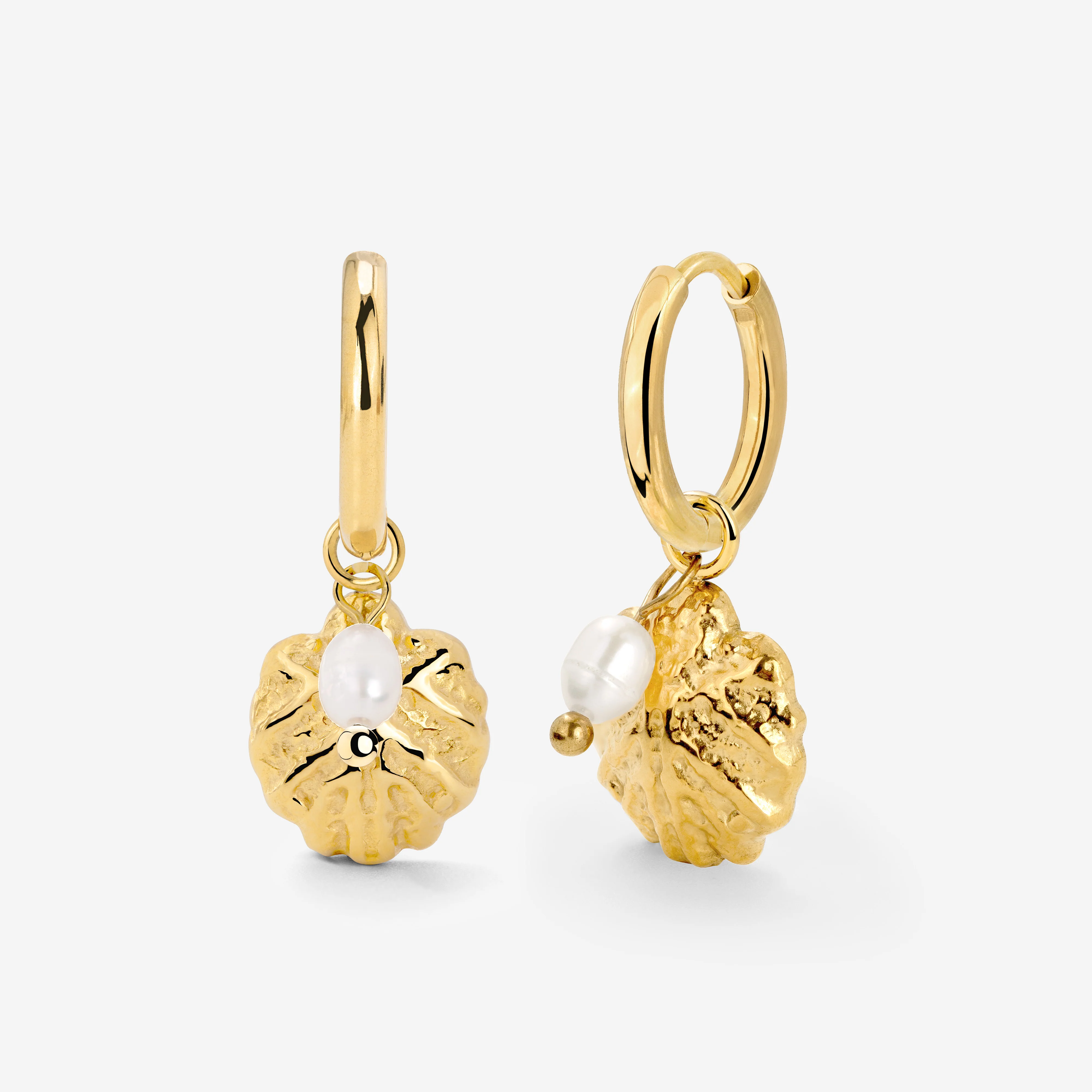 Ocean Lovers Hoop Set Small Gold