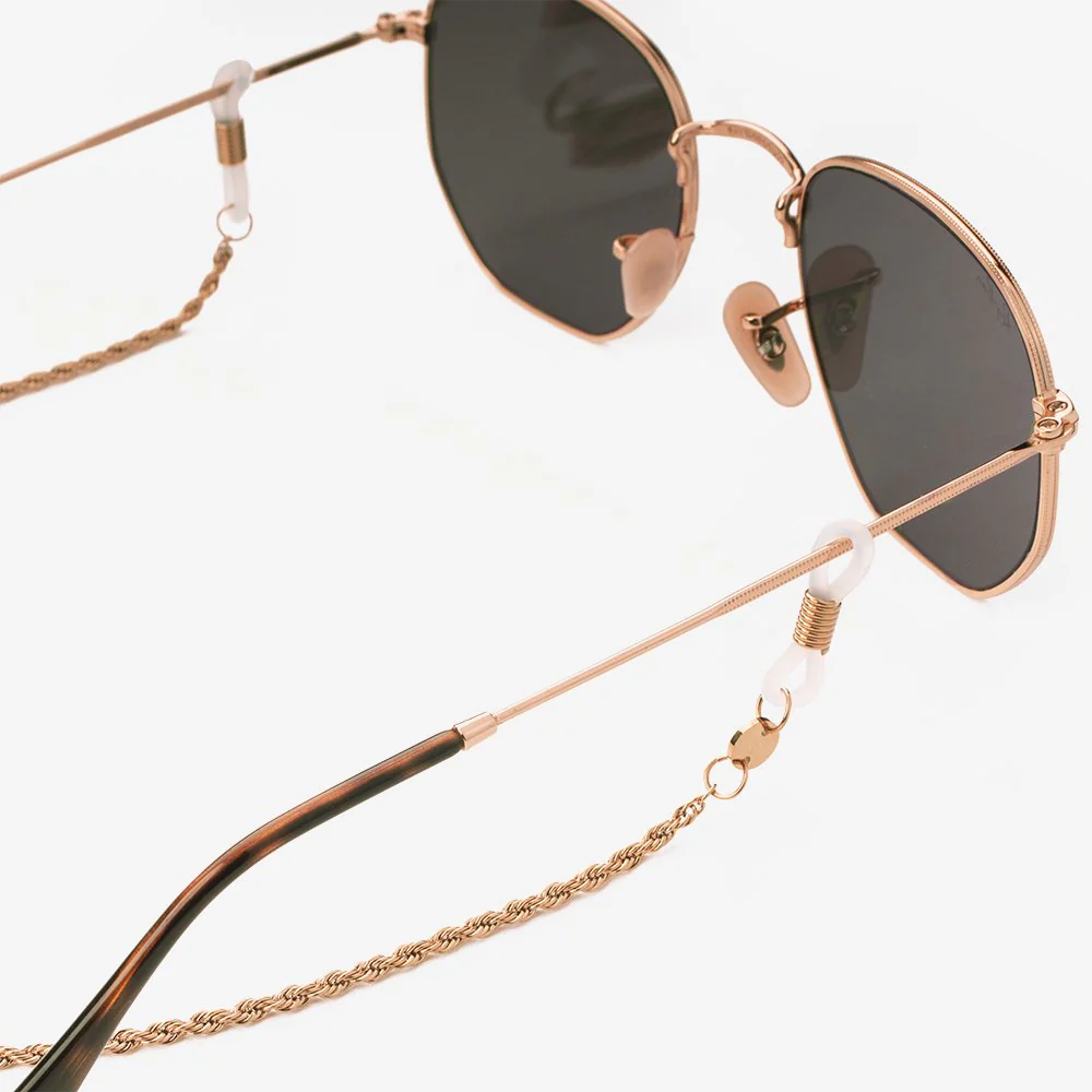 Olas Sunglasses Chain Rose Gold - Image 4