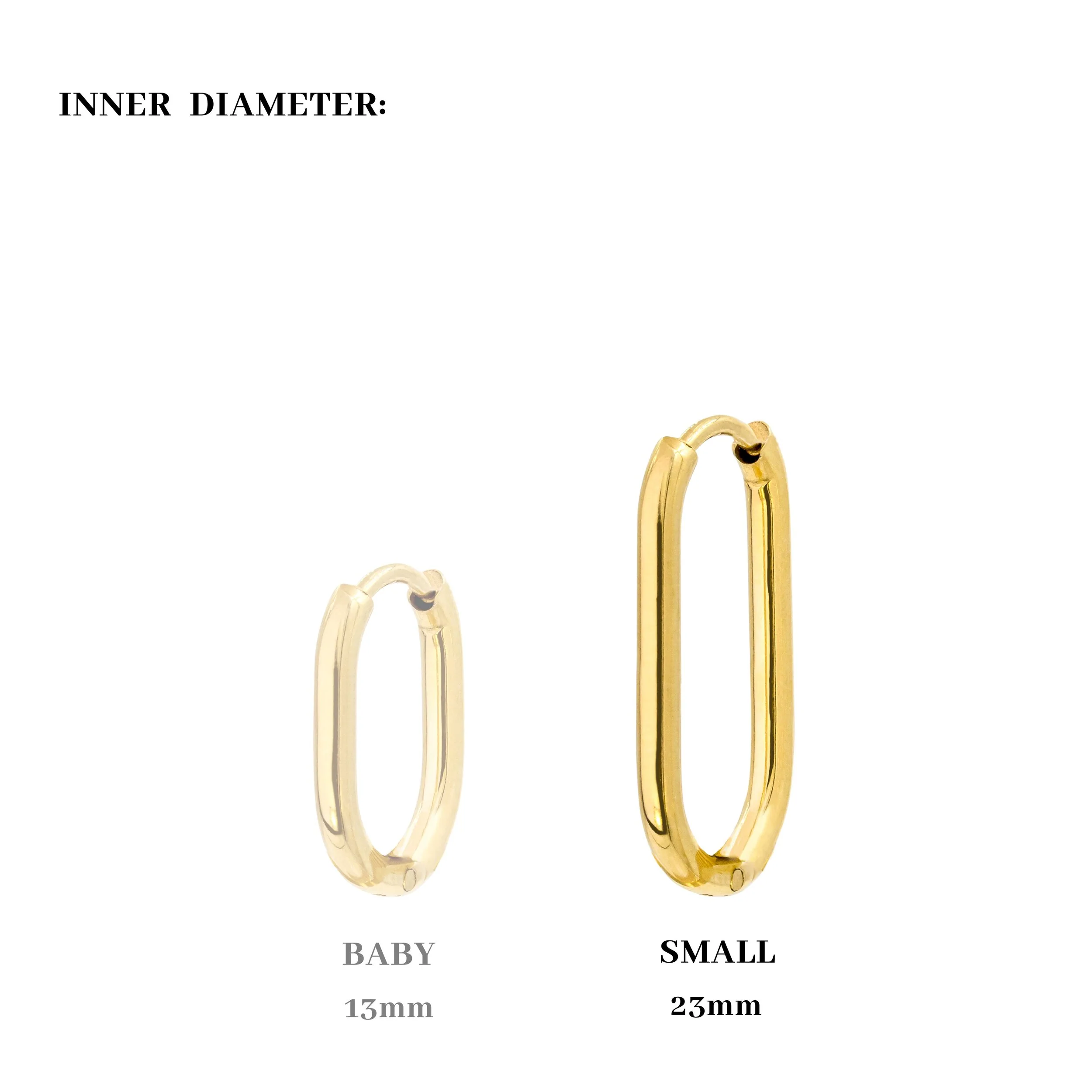 Oval Hoops Small Rose Gold - Image 4