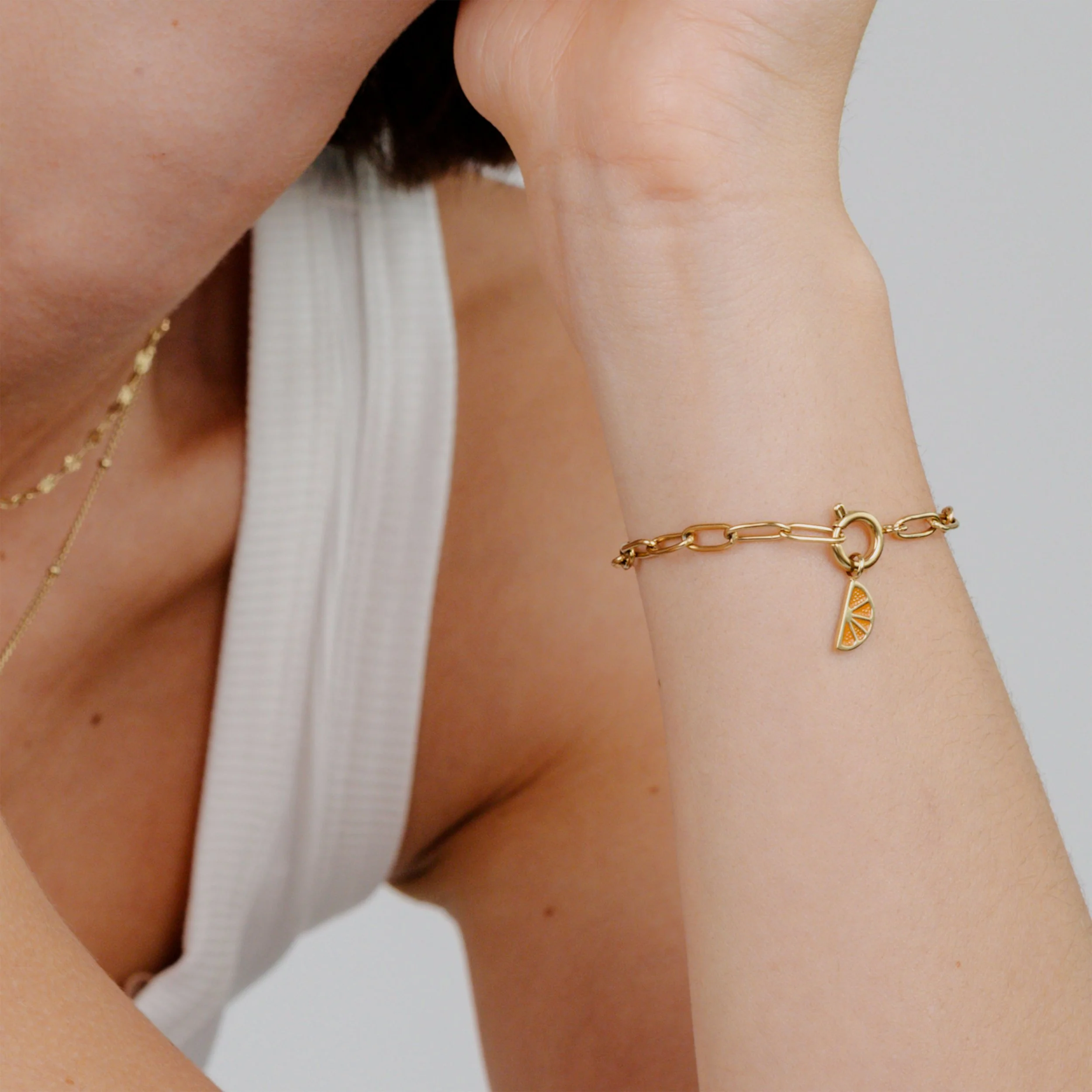 Oval Links Charm Bracelet Set - Image 2