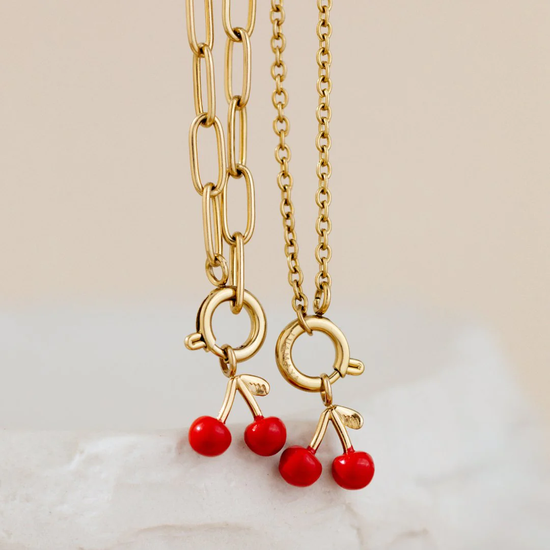 Oval Links Charm Necklace Set - Image 5