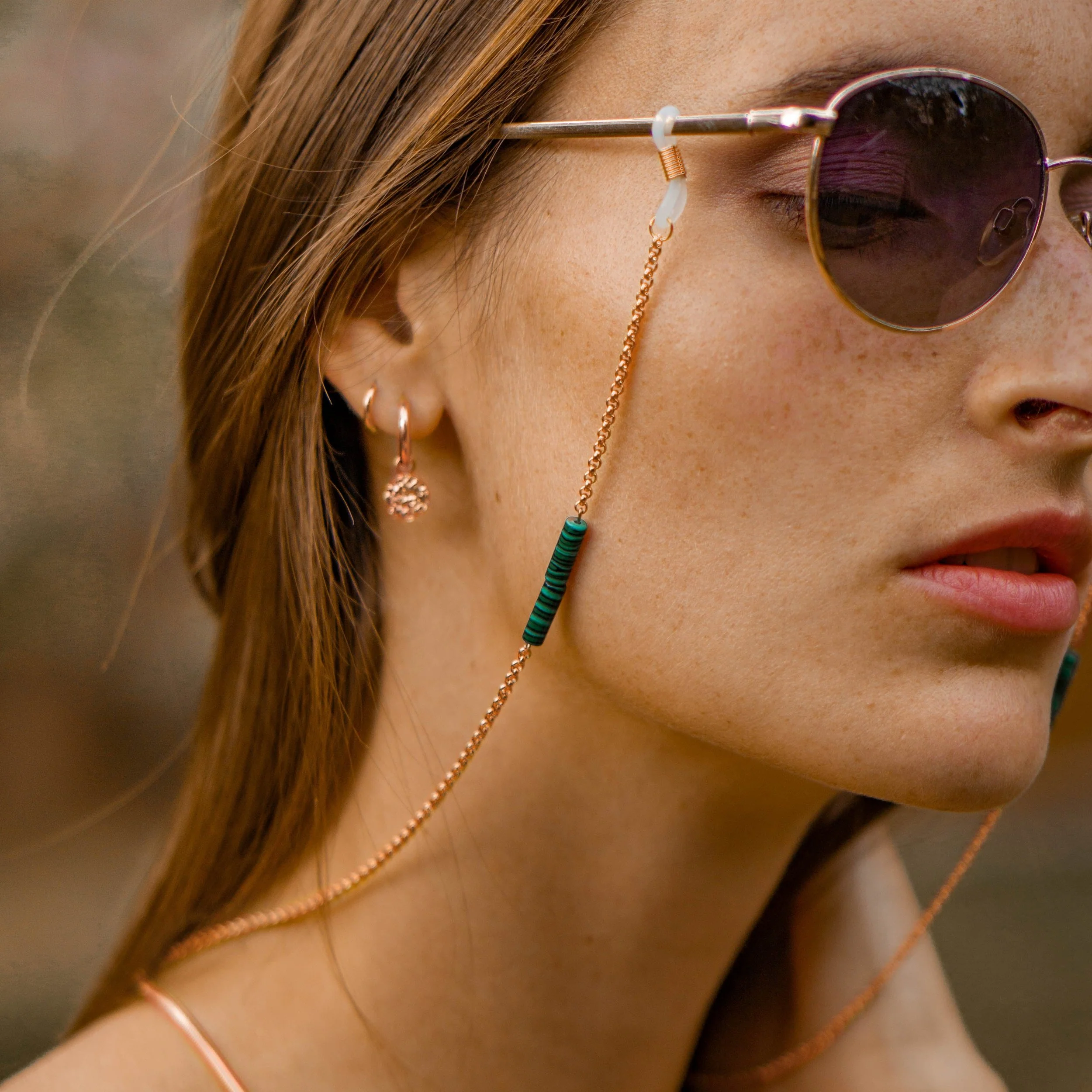 Palmera Sunglasses Chain Rose Gold - Image 2