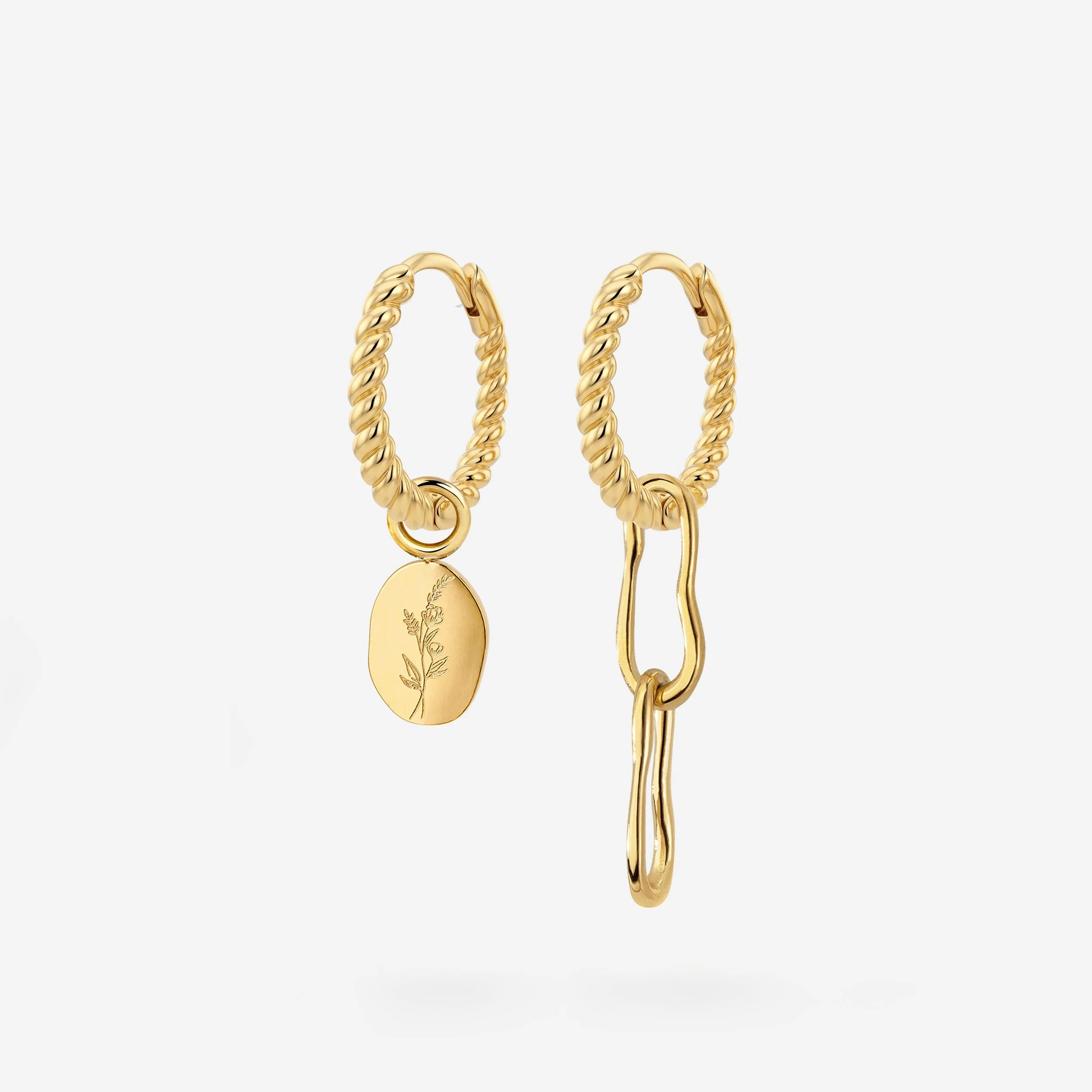 Twisted Hoop Set Small - Image 15