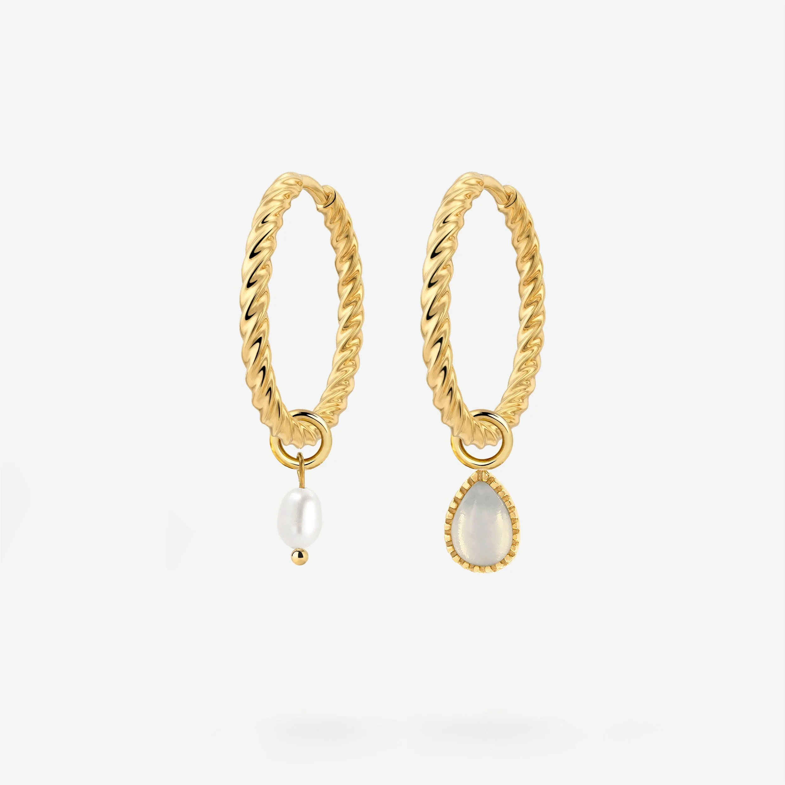 Twisted Hoop Set Medium - Image 16