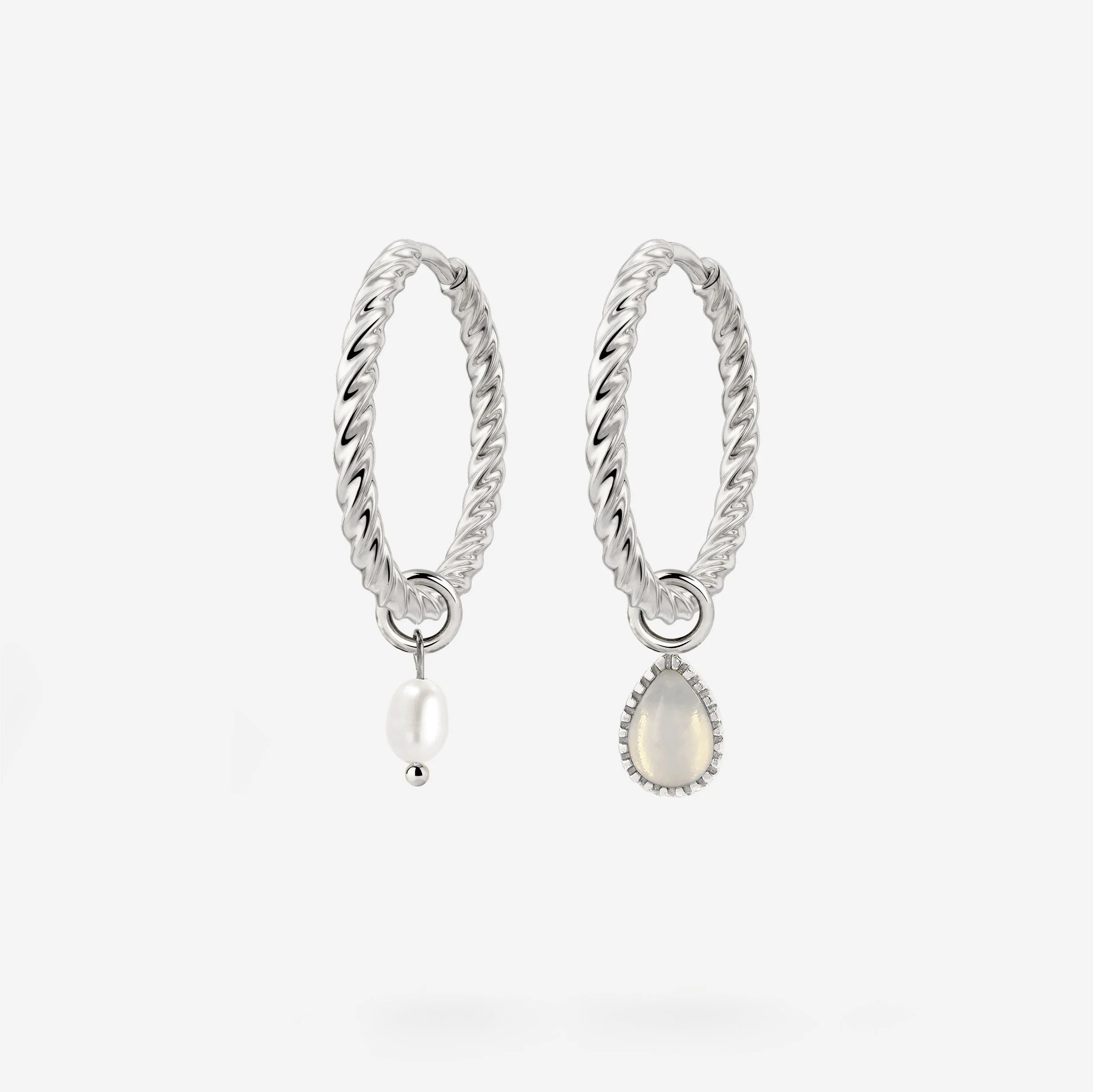 Twisted Hoop Set Medium - Image 17