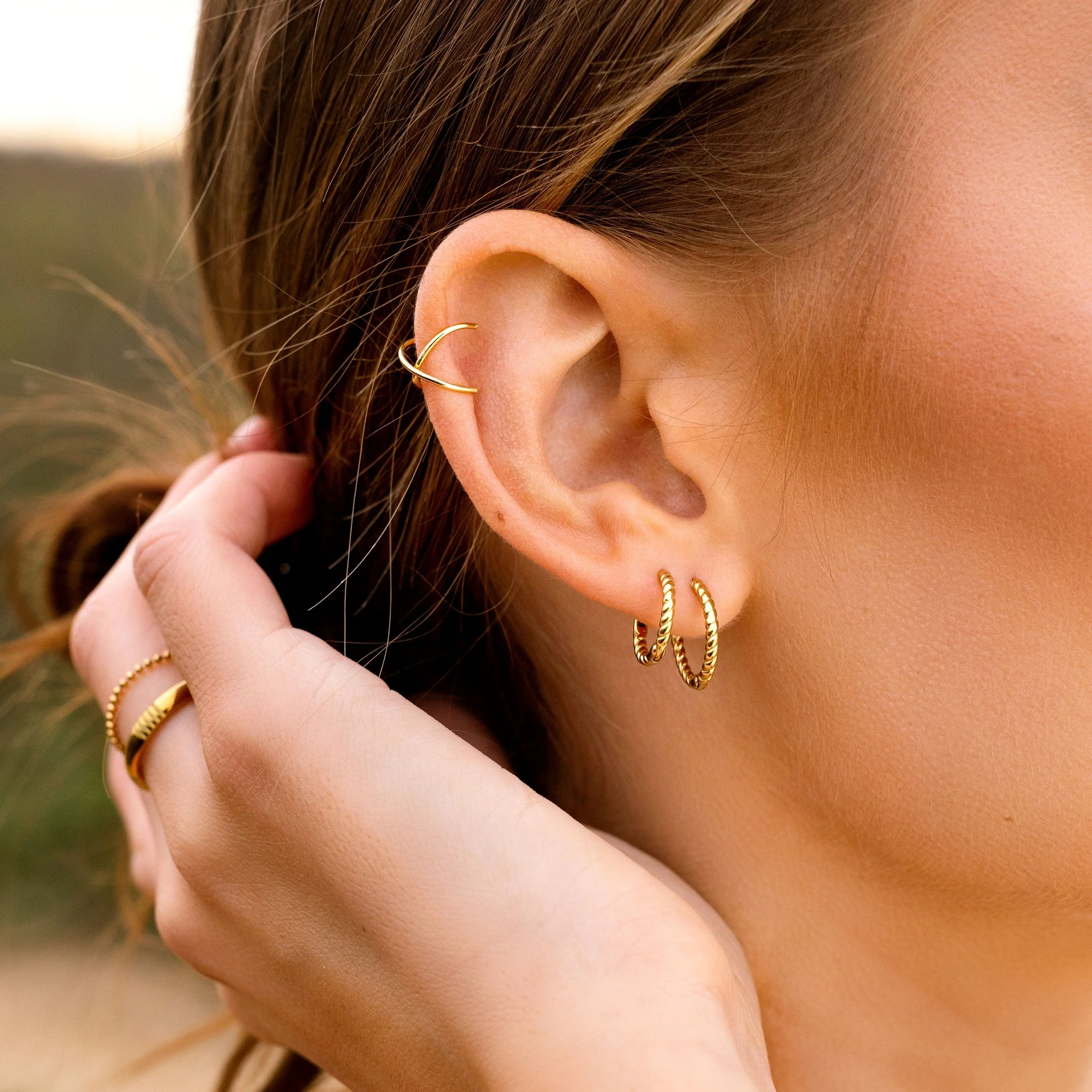 Twisted Hoops Small - Image 4