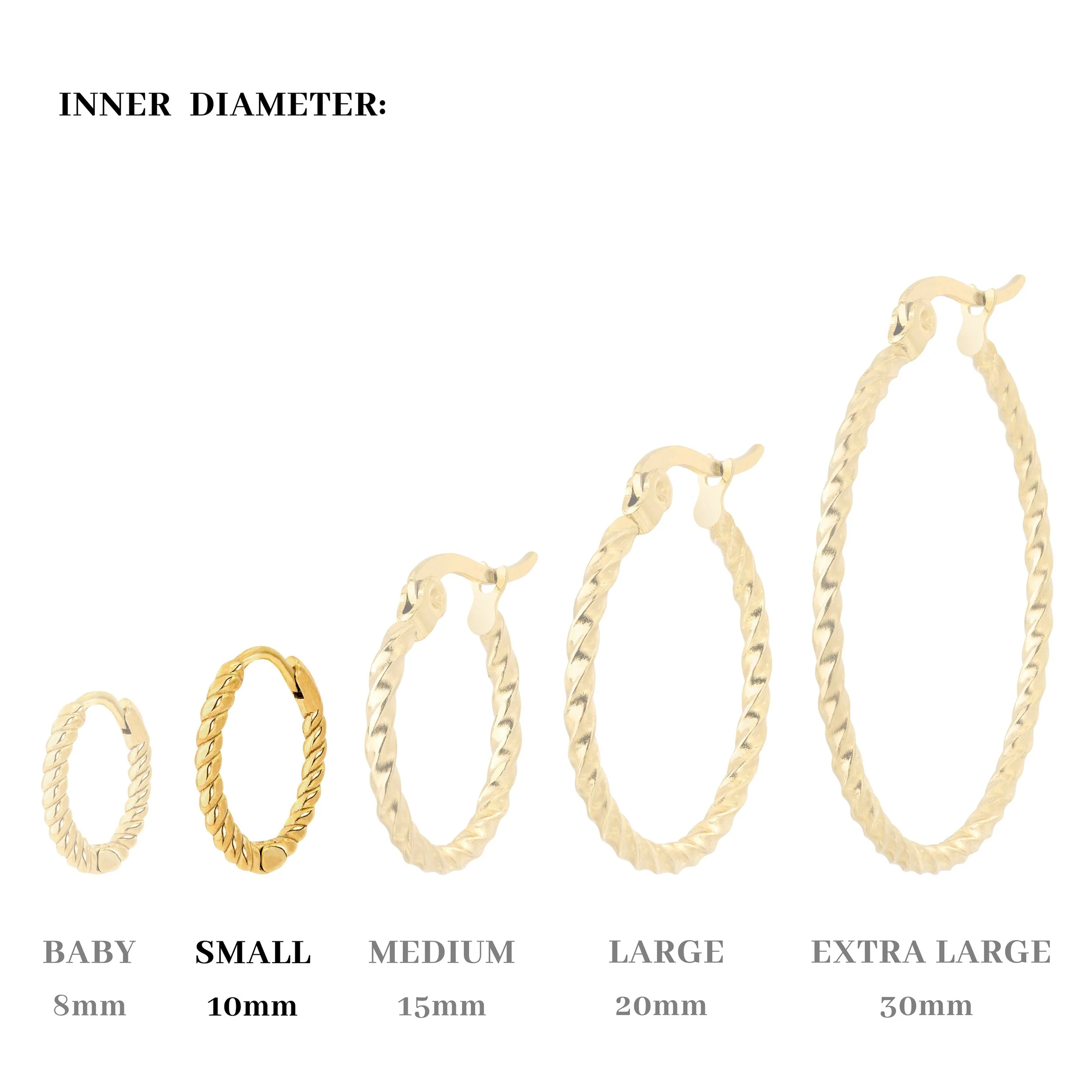Twisted Hoops Small - Image 5