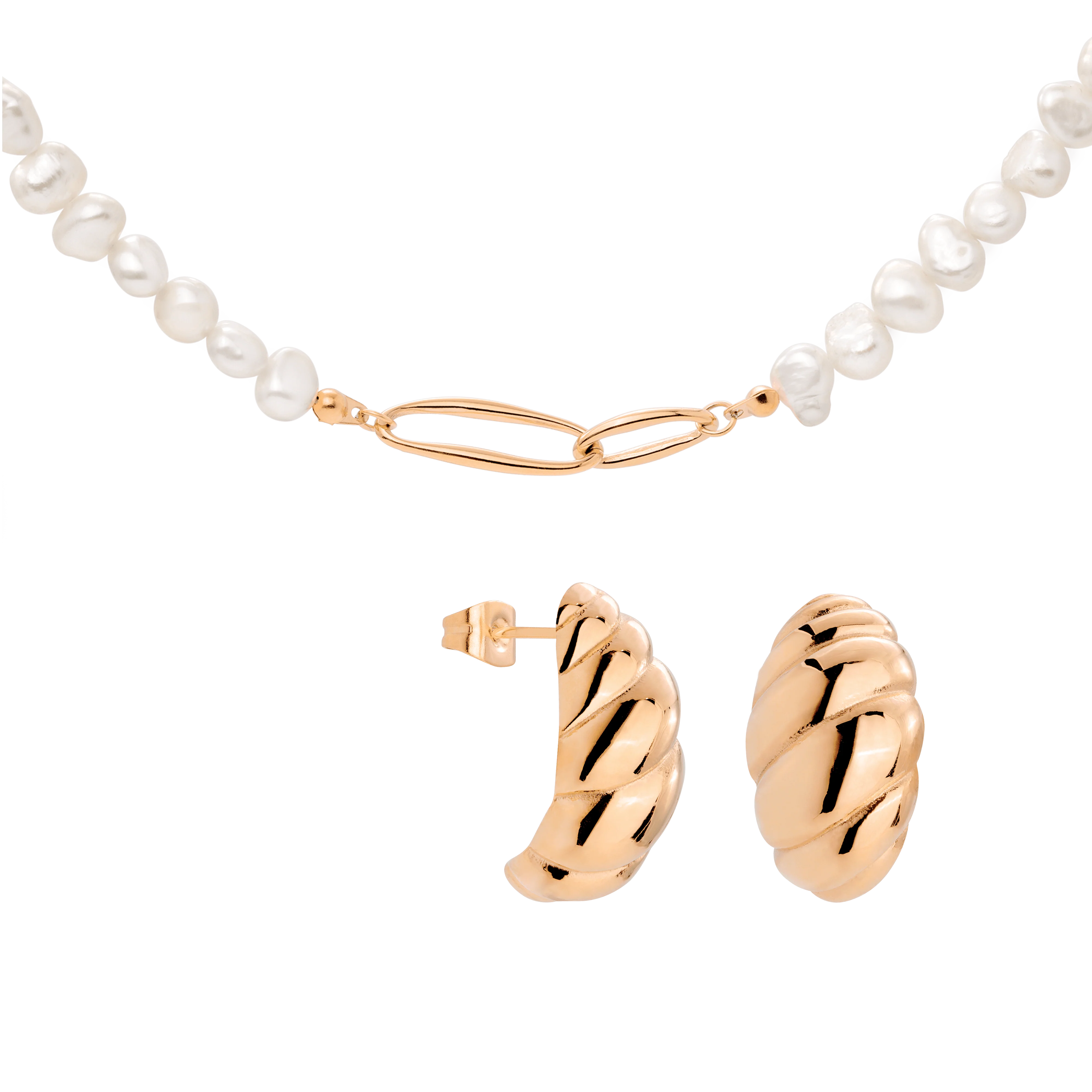 Pearl 'n' Twist Bundle Rose Gold