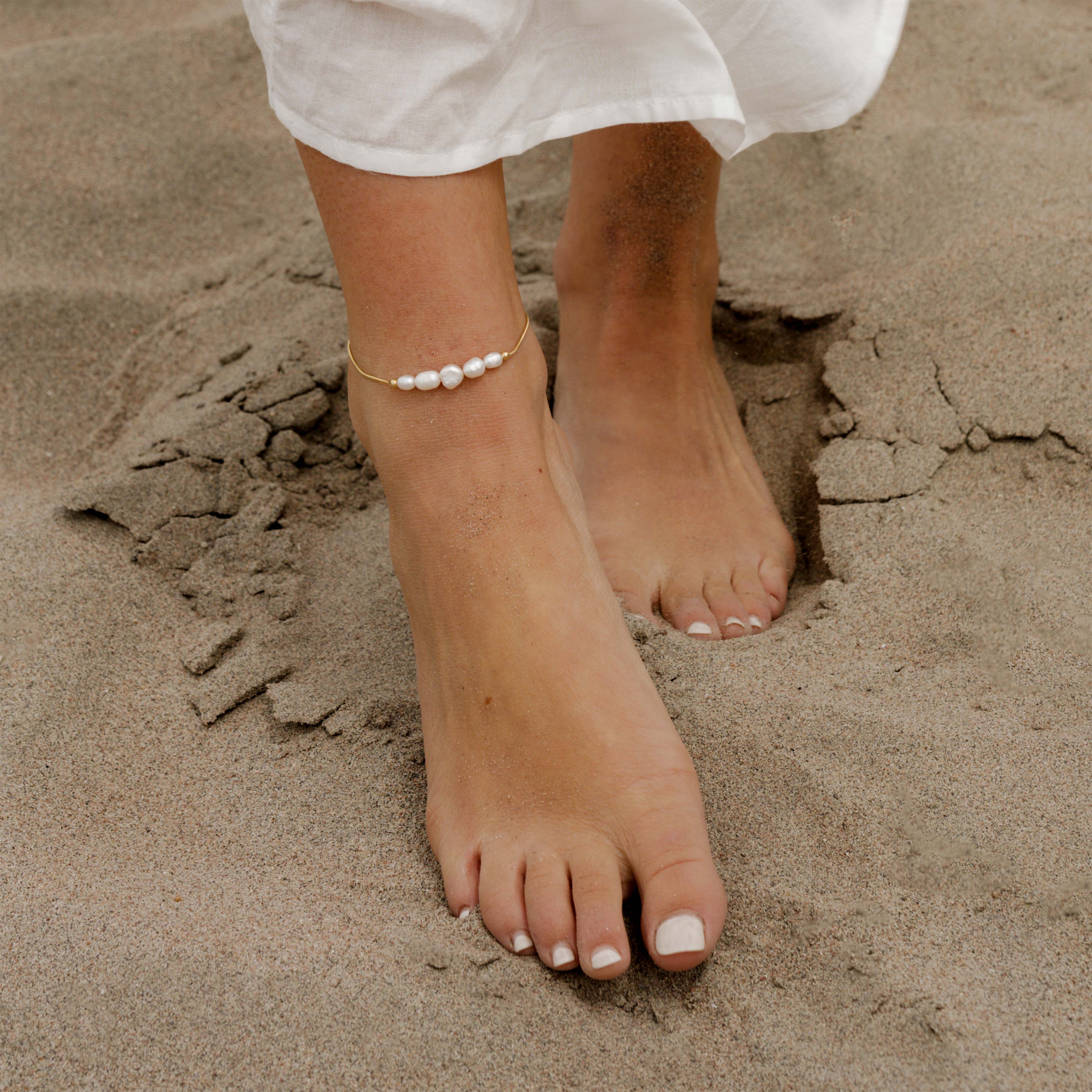 Pearlessence Anklet Gold - Image 2