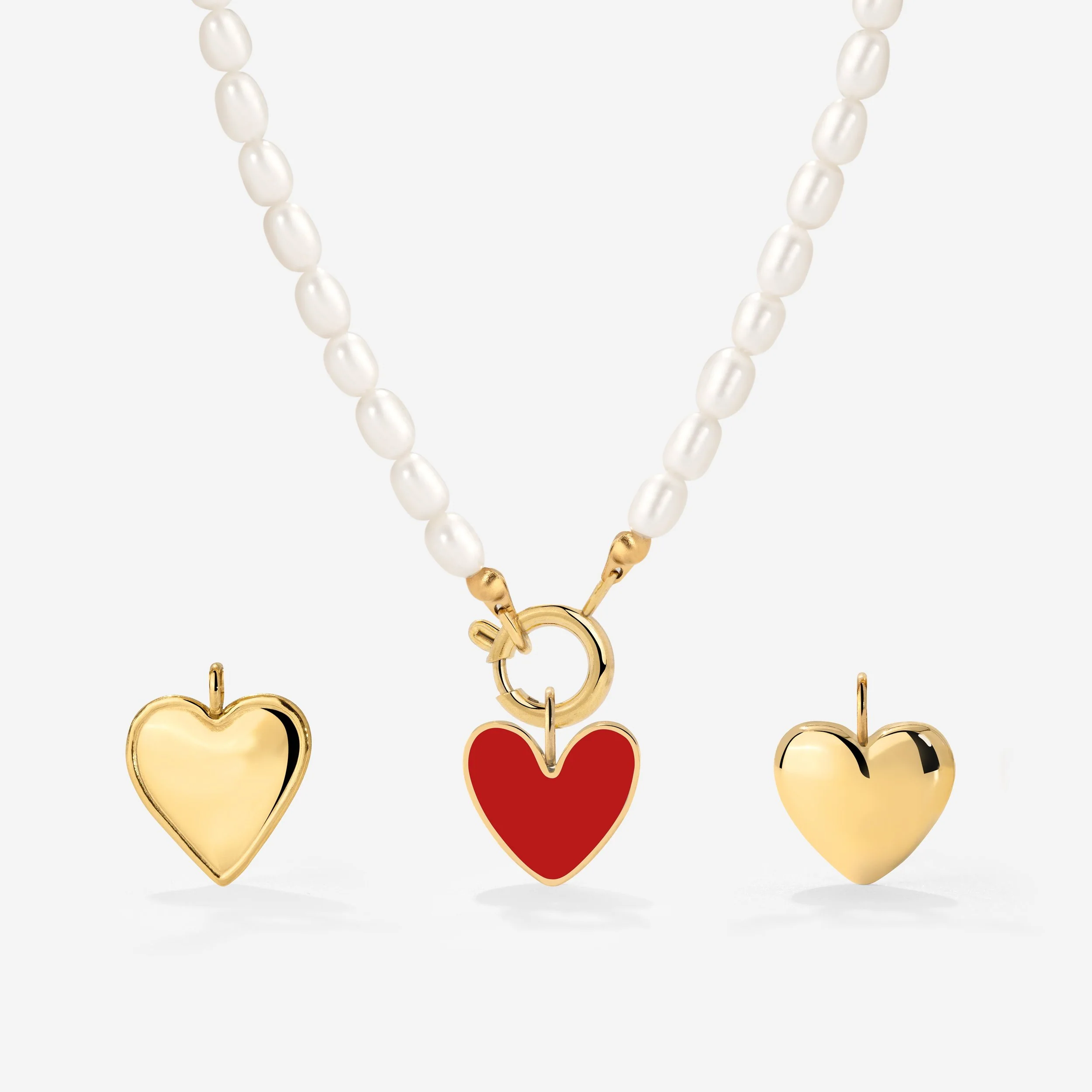 Pearly Charm Necklace Set - Image 11