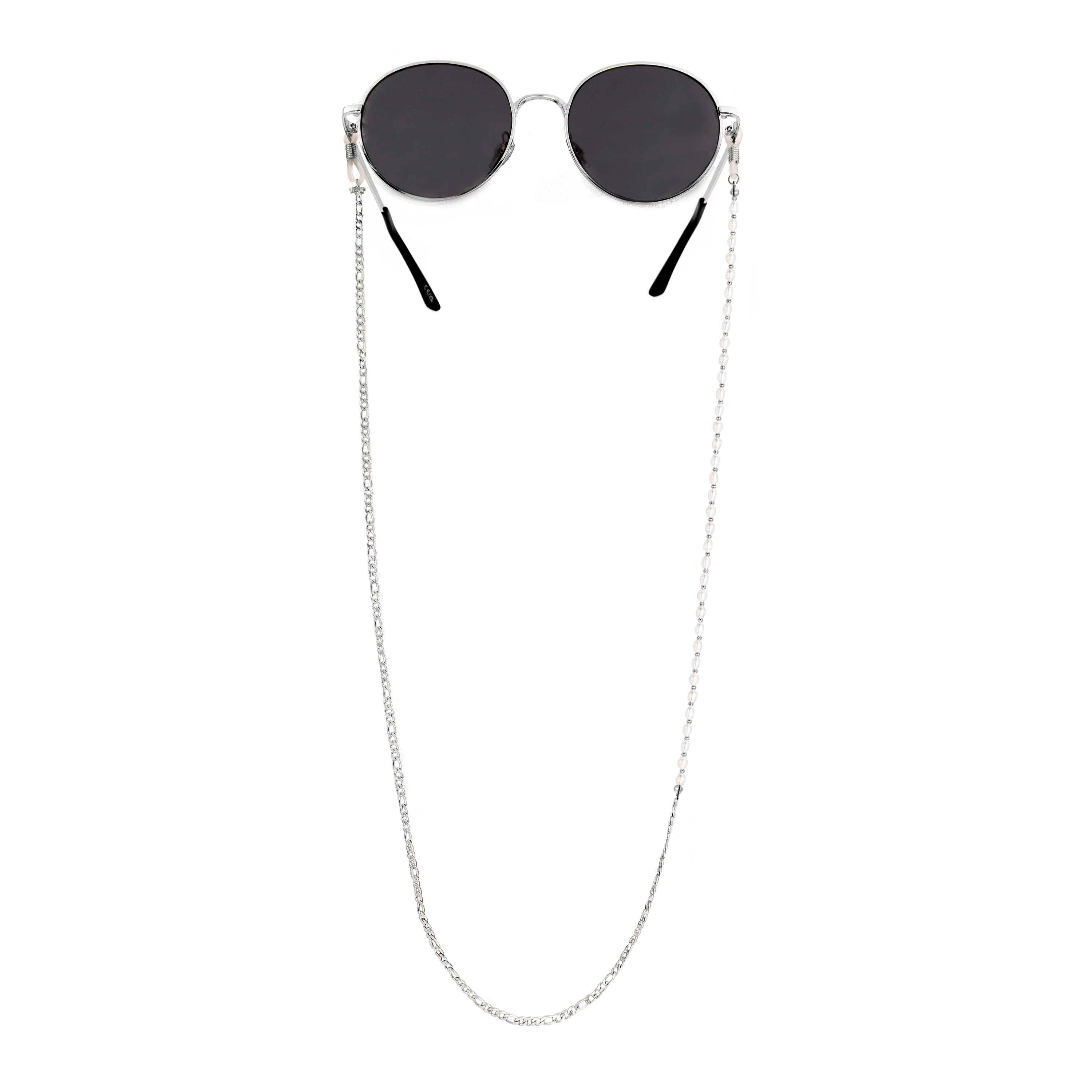 Pearly Sunglasses Chain Silver