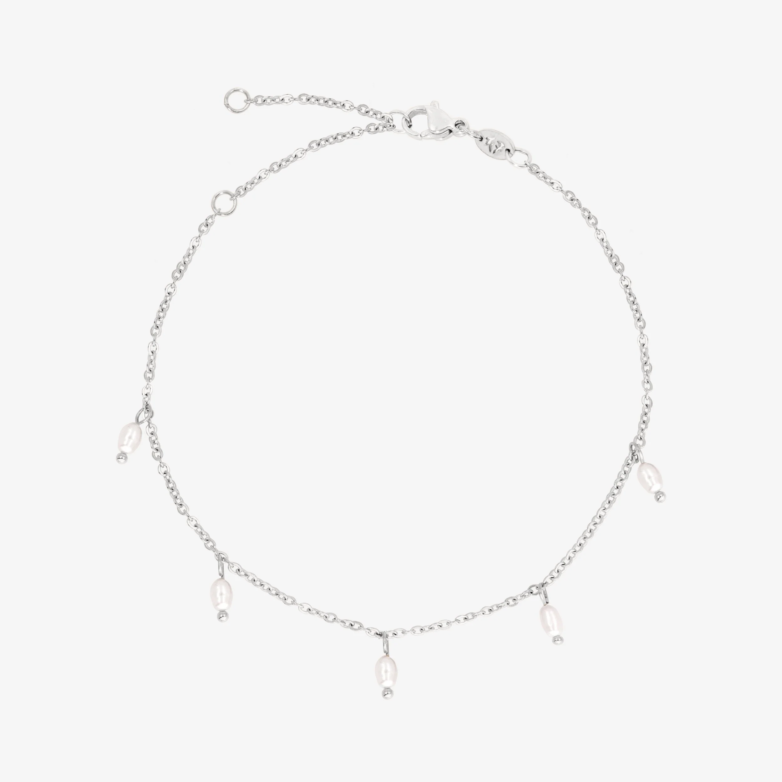 Perla Blanco Anklet Silver