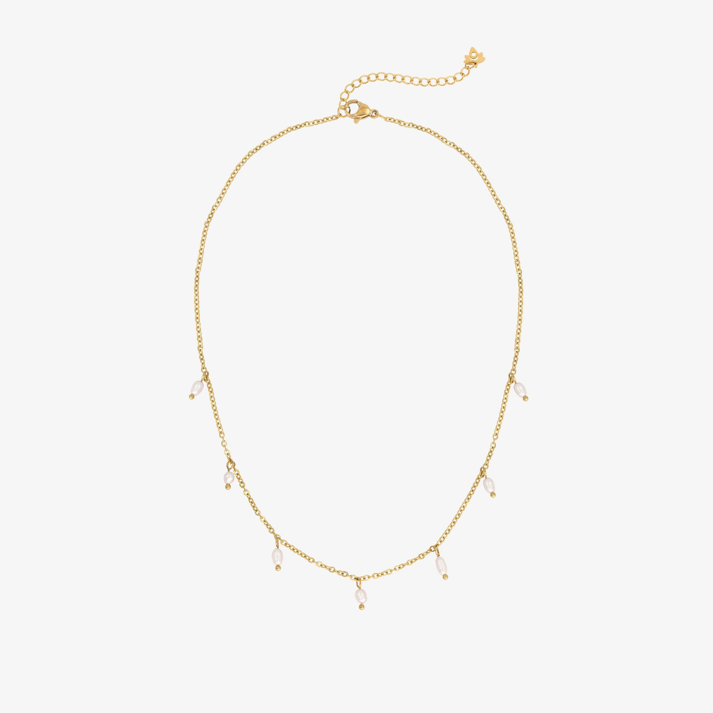 Perla Blanco Choker Gold - Image 4