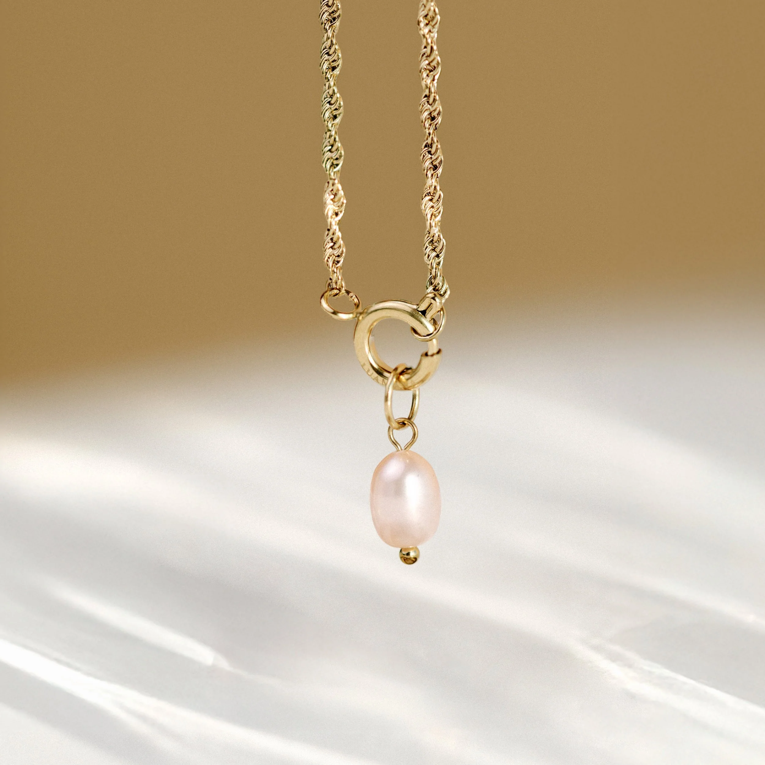 Perla Rosa Rope Chain Necklace Set Silver - Image 5