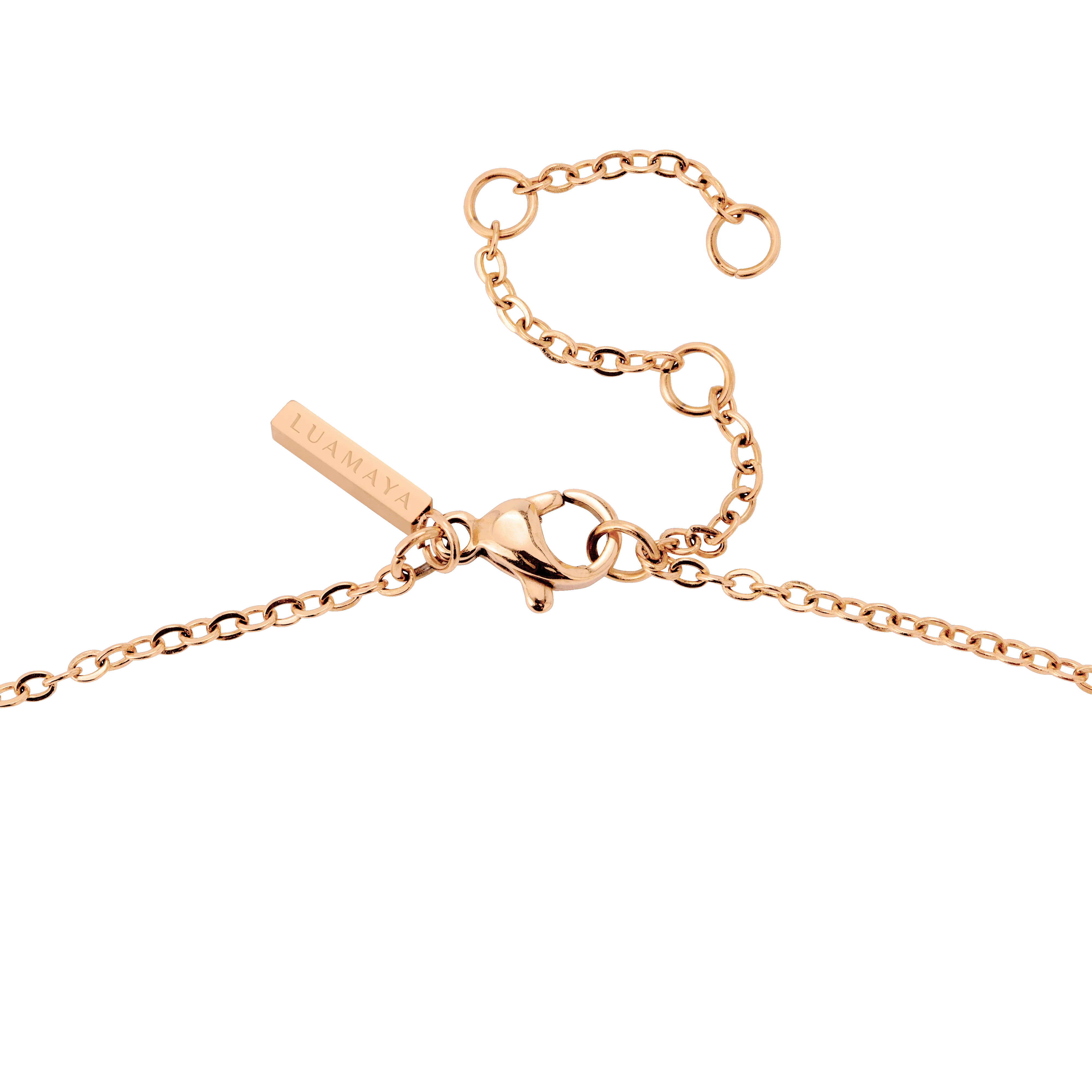 Petal Pearl Y-Necklace Rose Gold - Image 5