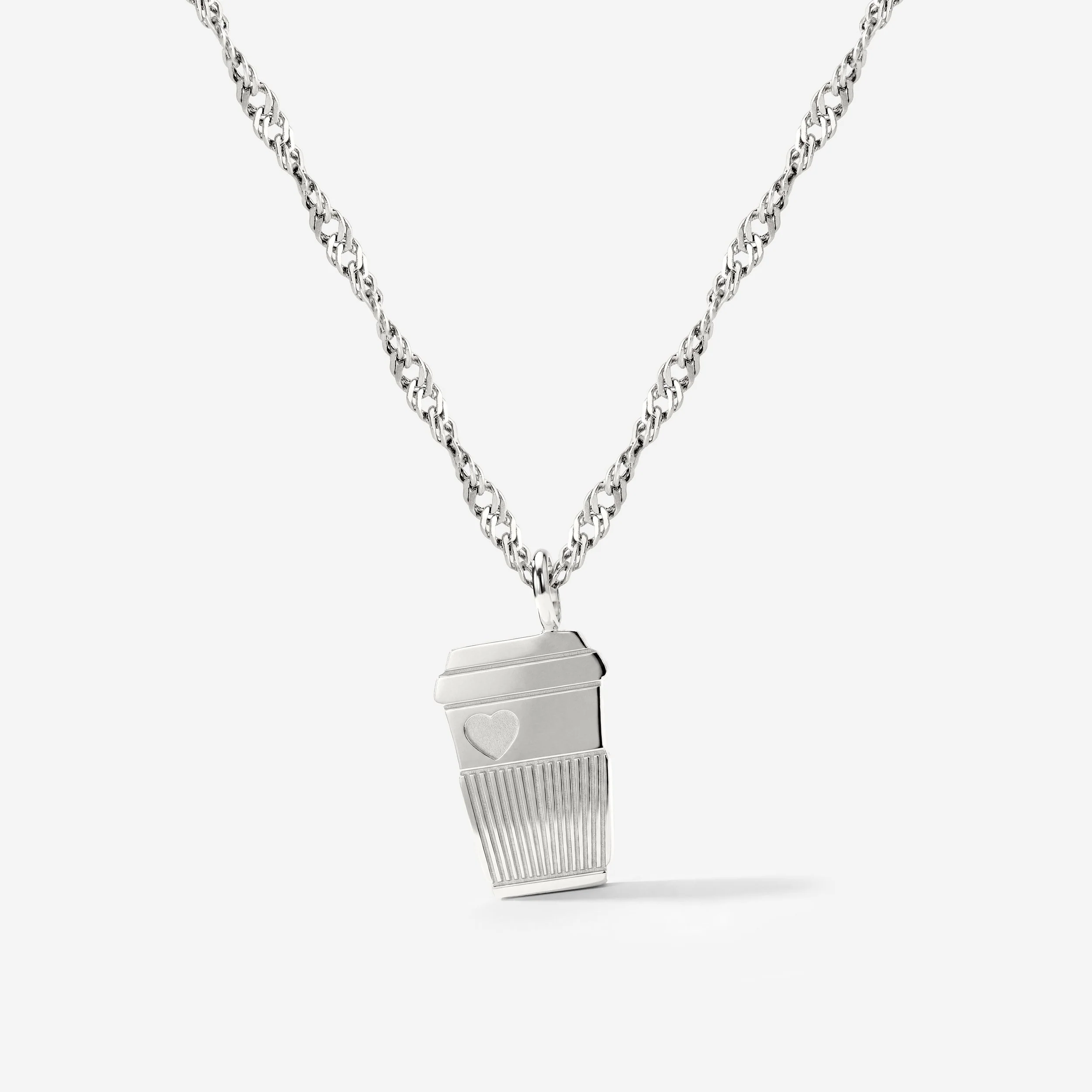 Petit Café Necklace Silver