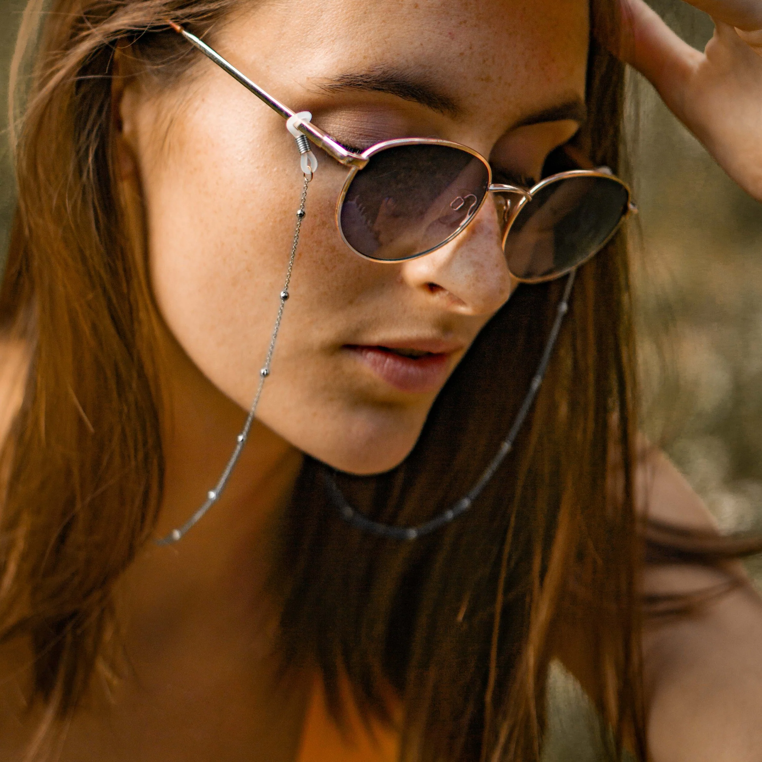 Playa Sunglasses Chain Silver - Image 2