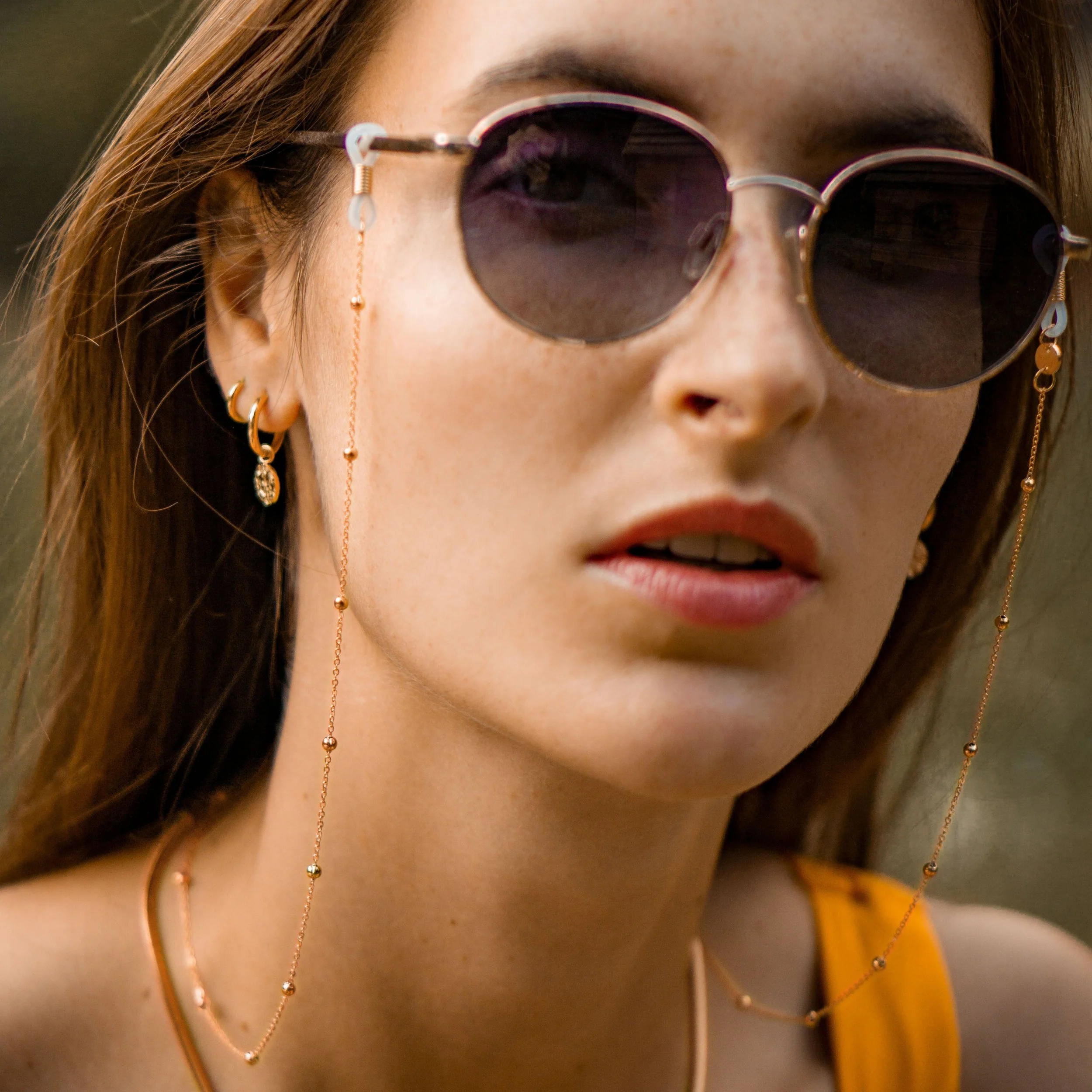 Playa Sunglasses Chain Rose Gold - Image 2
