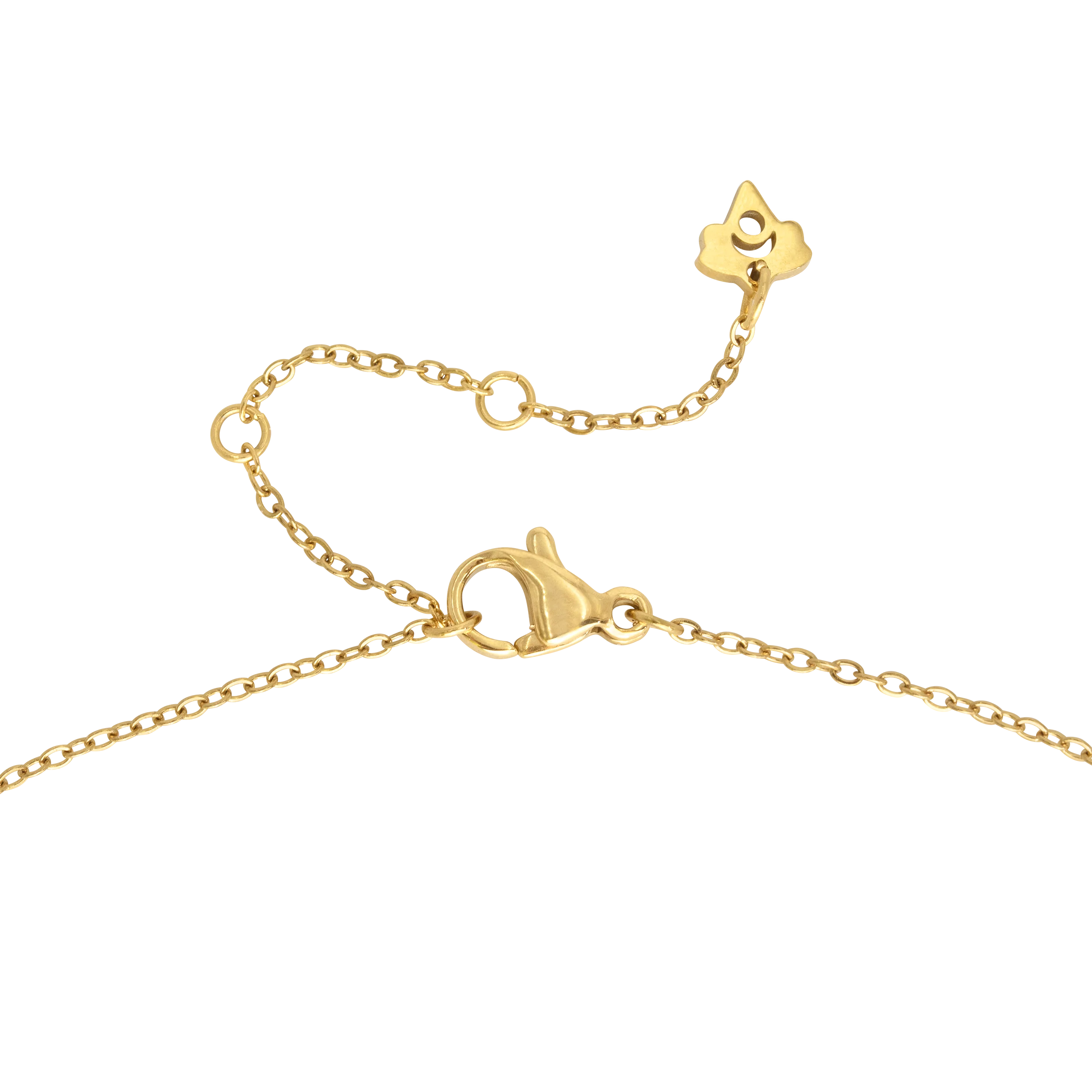 Pretty Ribbon Necklace Gold - Image 5