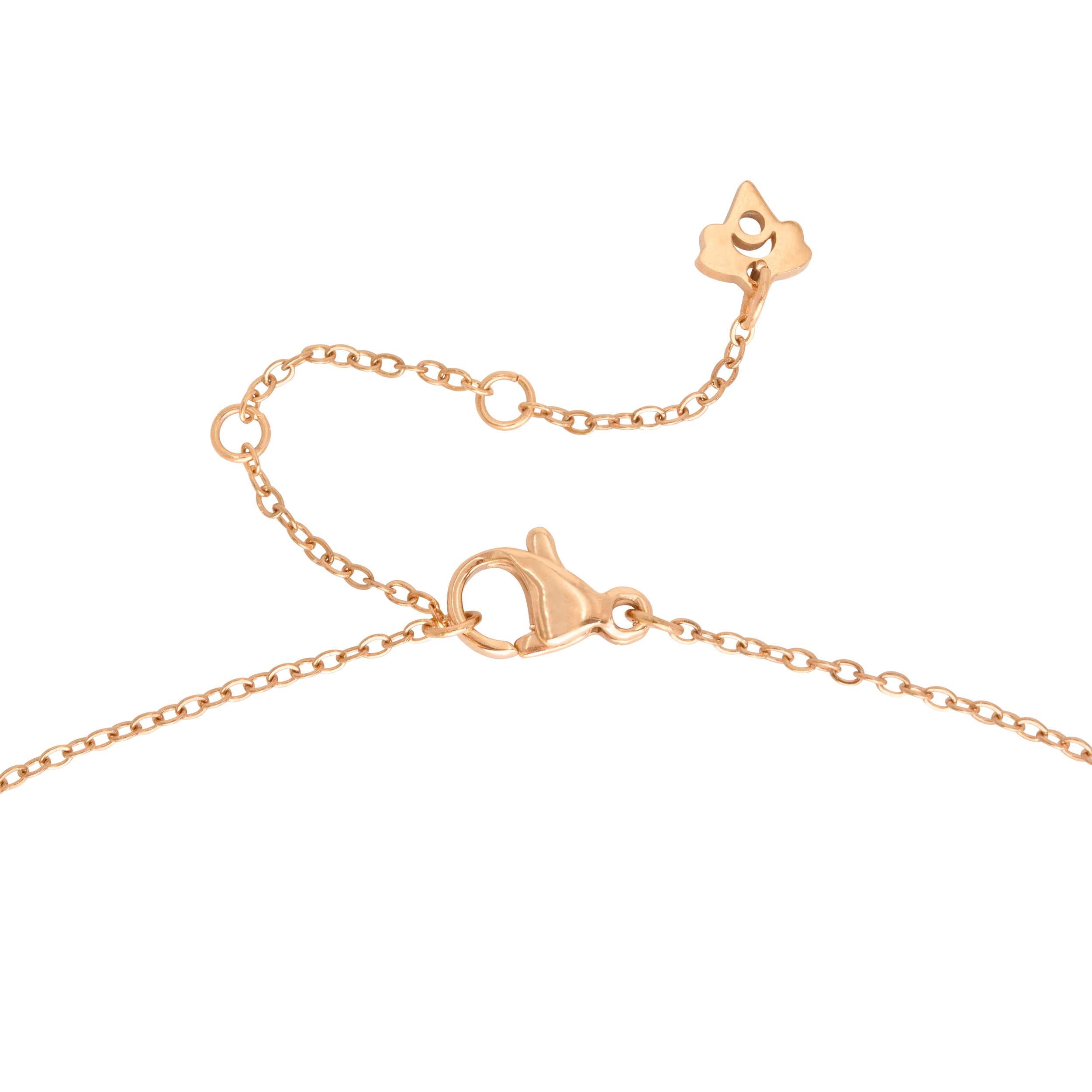 Pretty Ribbon Necklace Rose Gold - Image 5