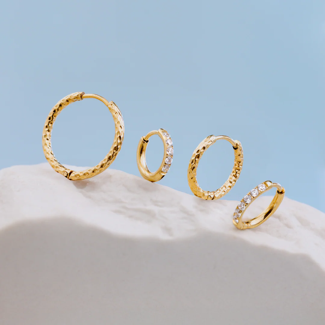 Prism Hoops Medium Gold - Image 5