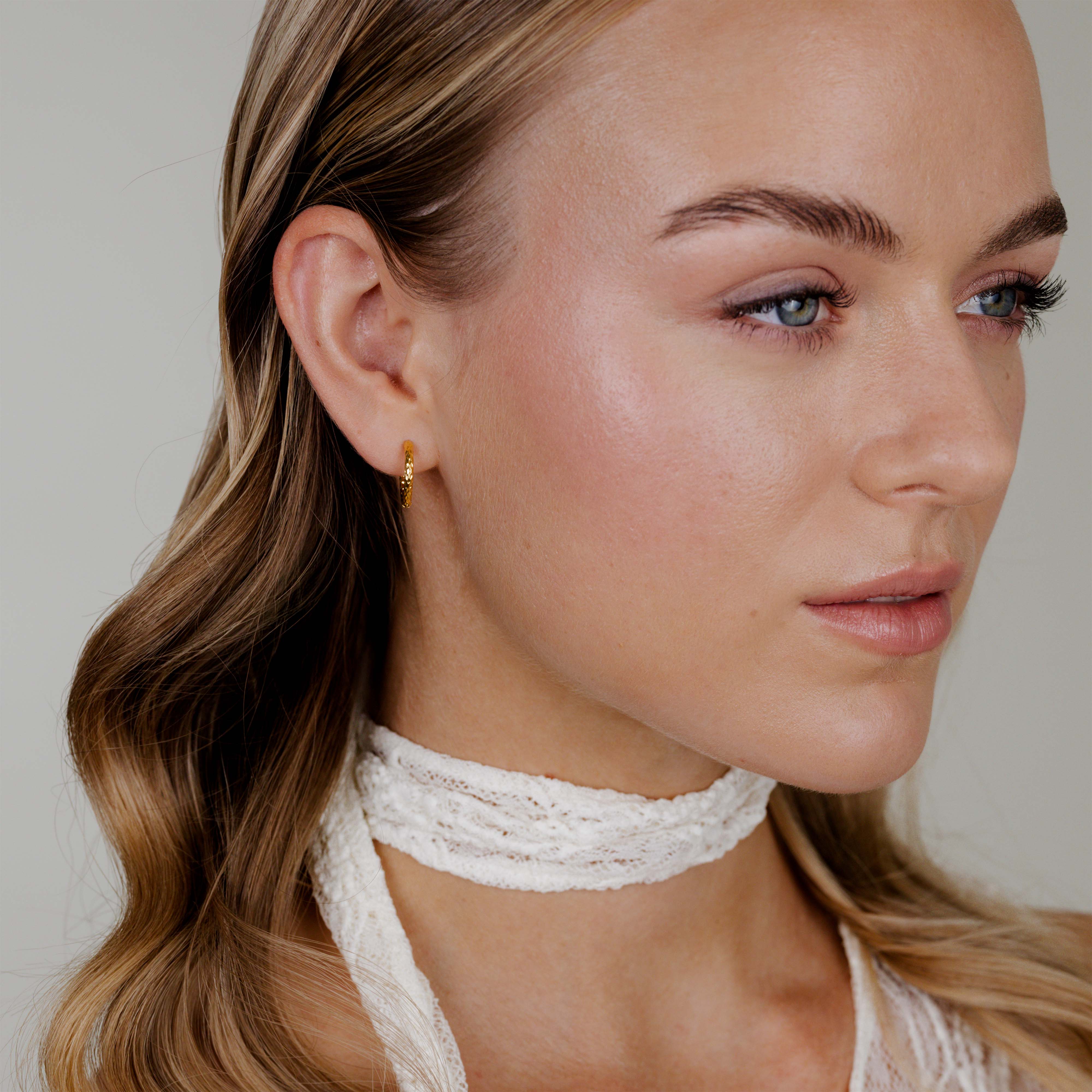 Prism Hoops Small Gold - Image 2