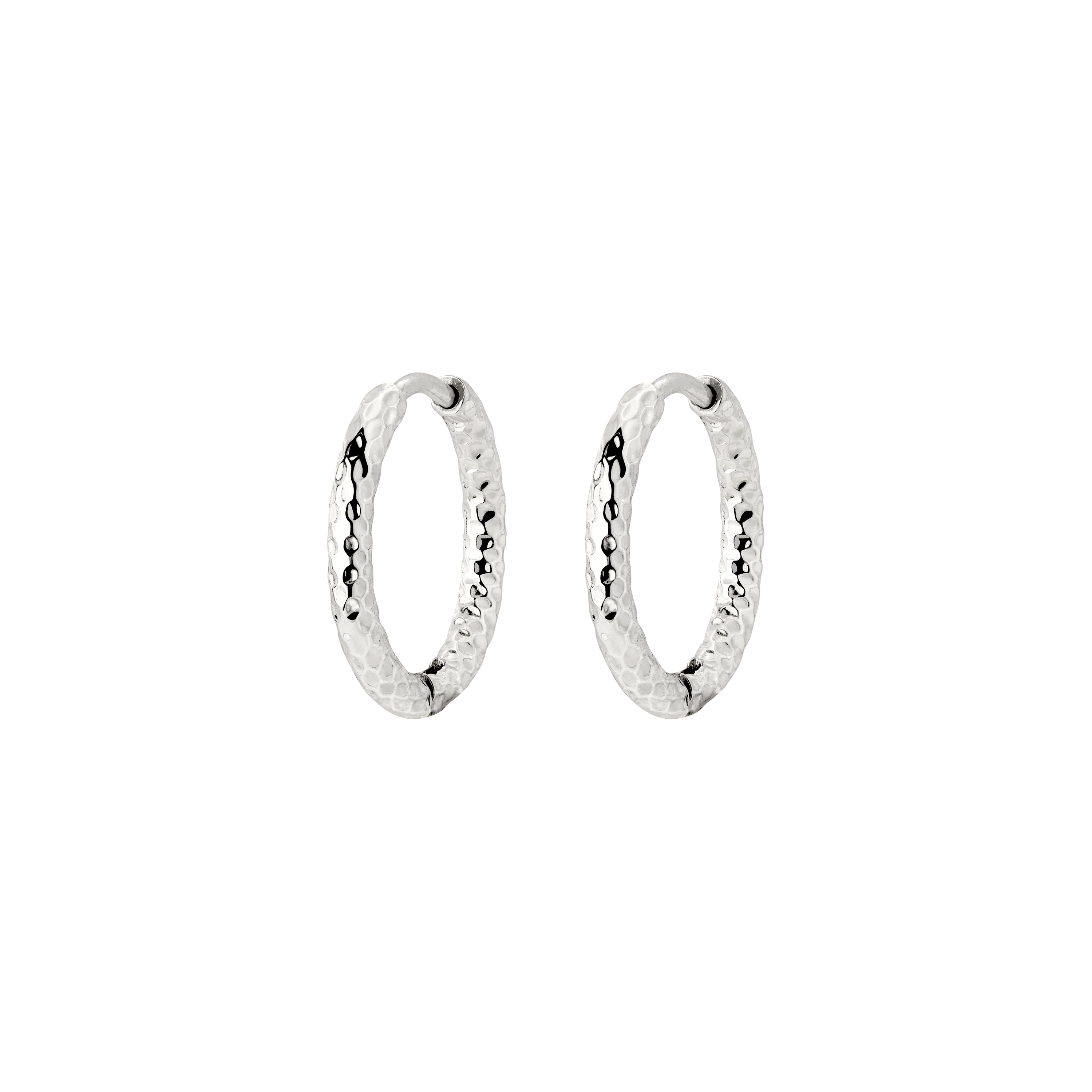 Prism Hoops Small Silver