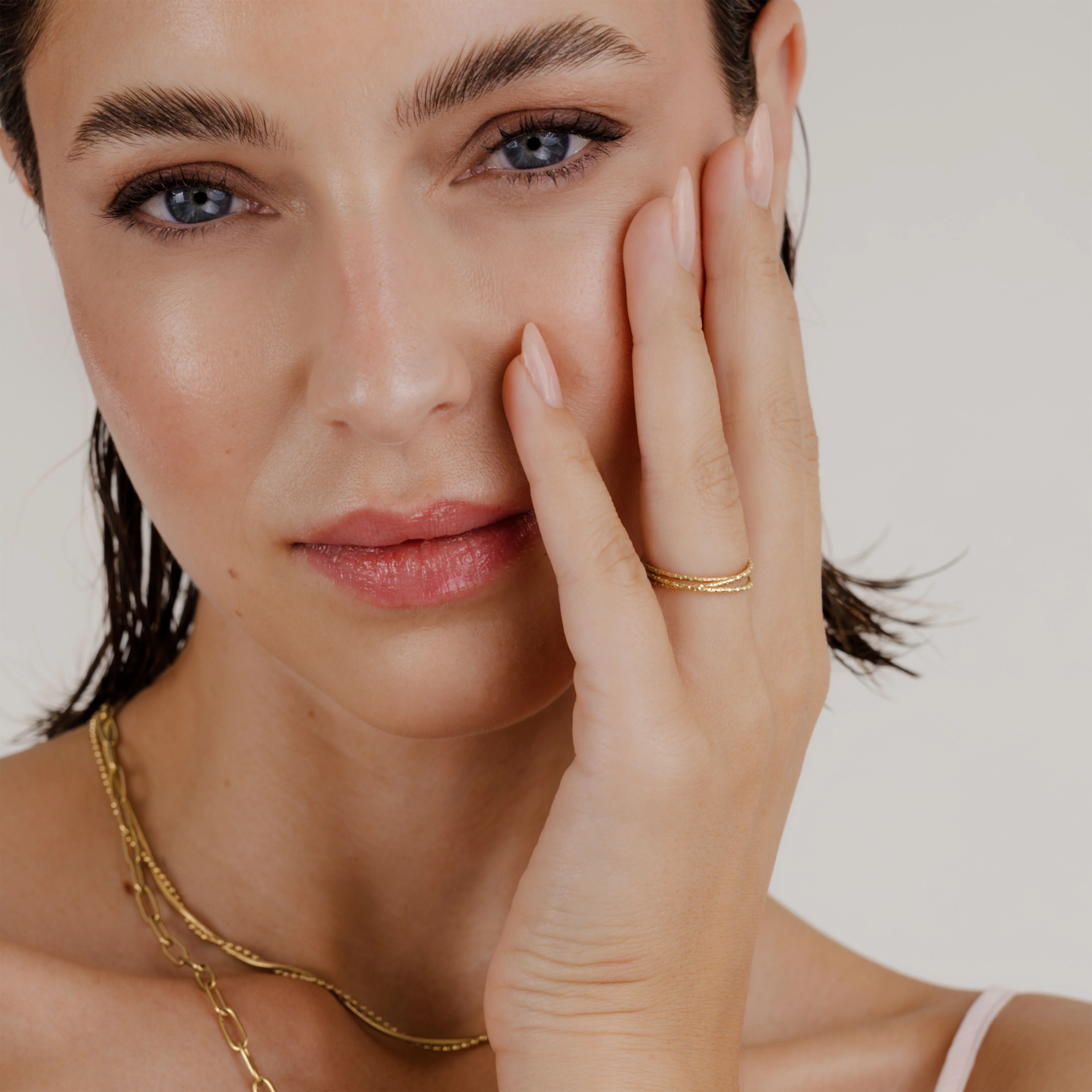 Prism Trio Ring Gold - Image 2